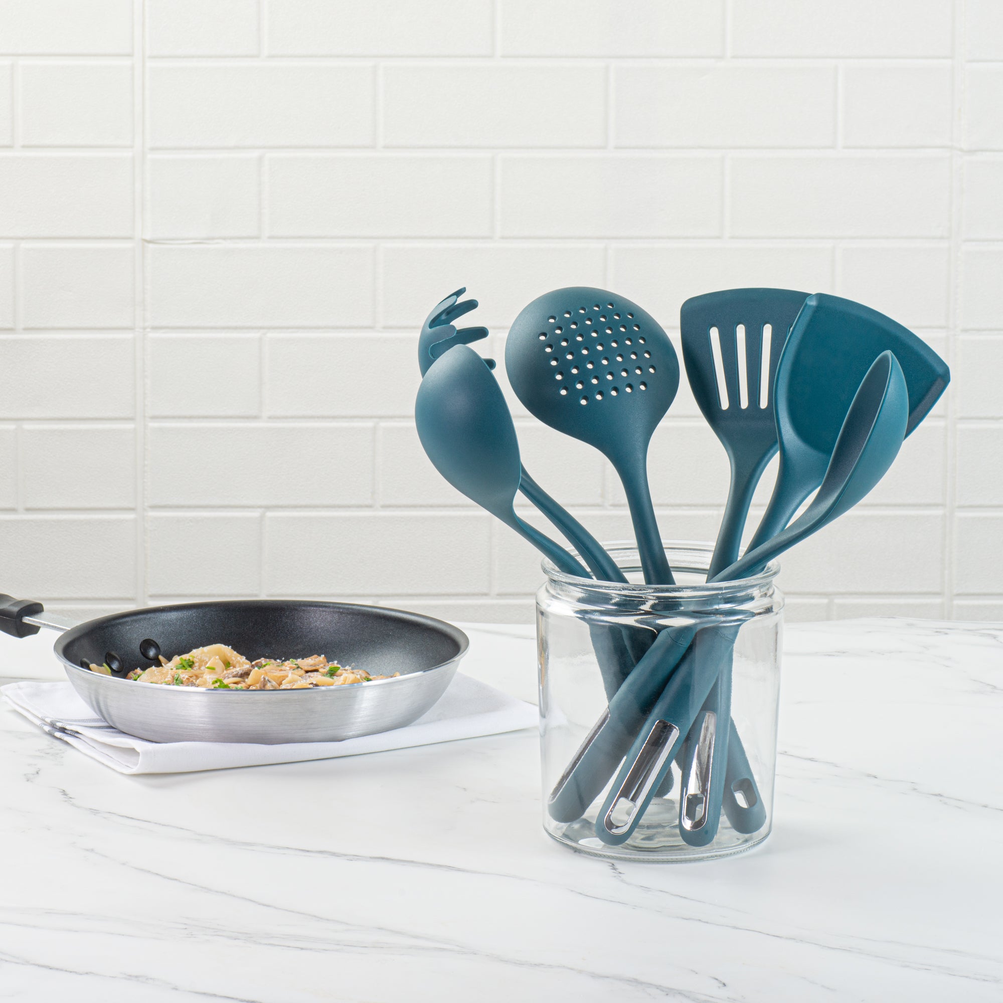 Met Lux Teal Silicone Cooking Utensil Set - 6-Piece - 1 count box