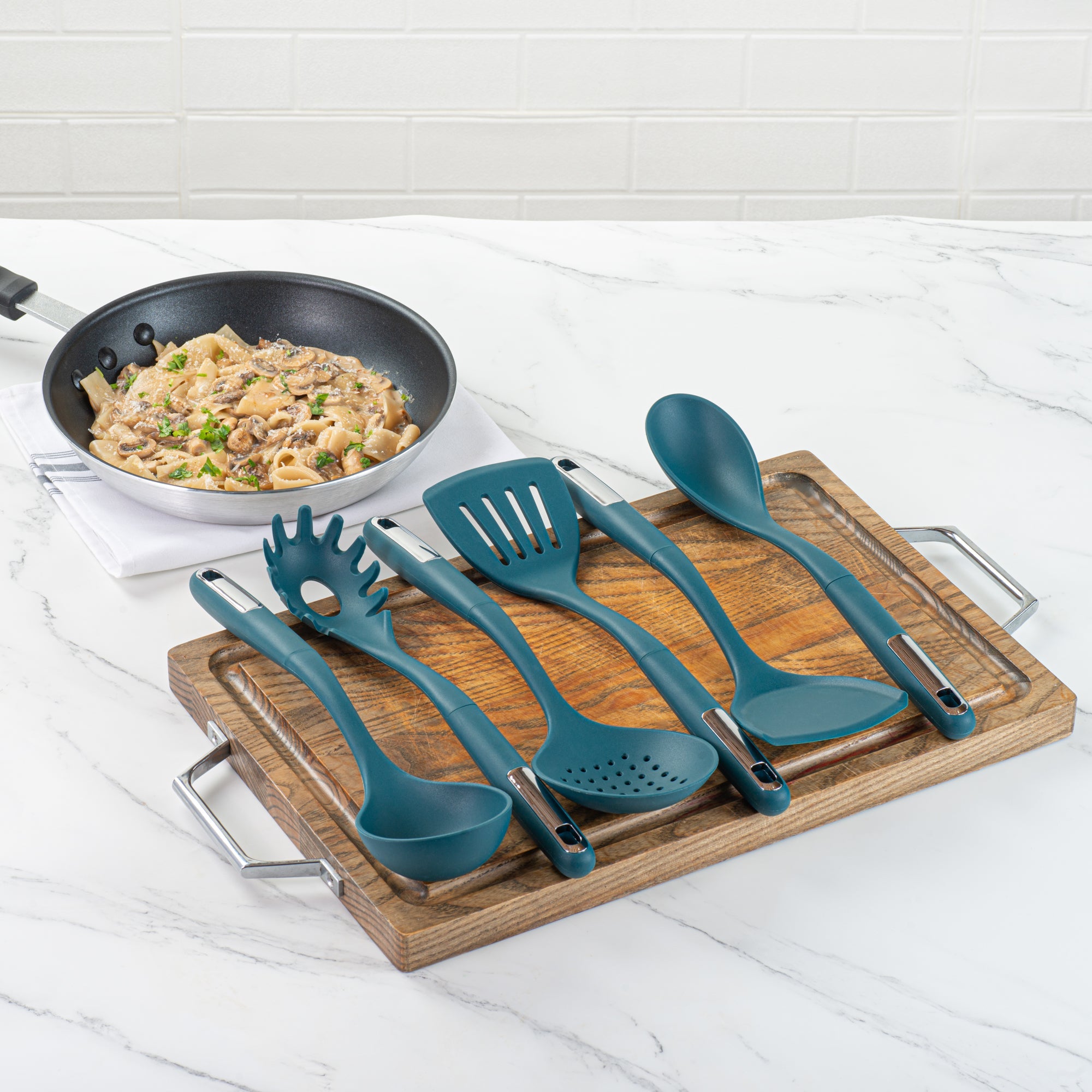 Met Lux Teal Silicone Cooking Utensil Set - 6-Piece - 10 count box