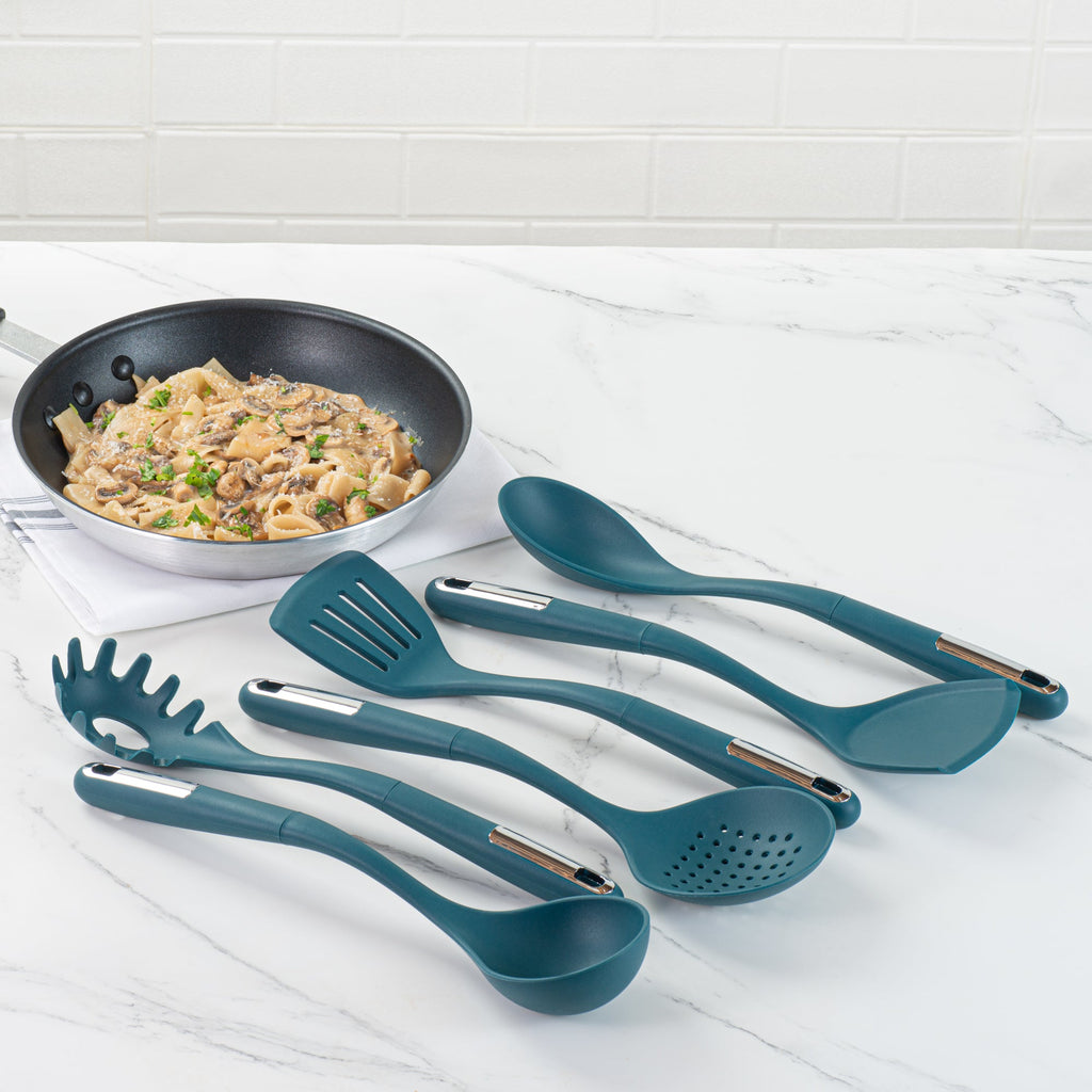Met Lux Teal Silicone Cooking Utensil Set - 6-Piece - 10 count box