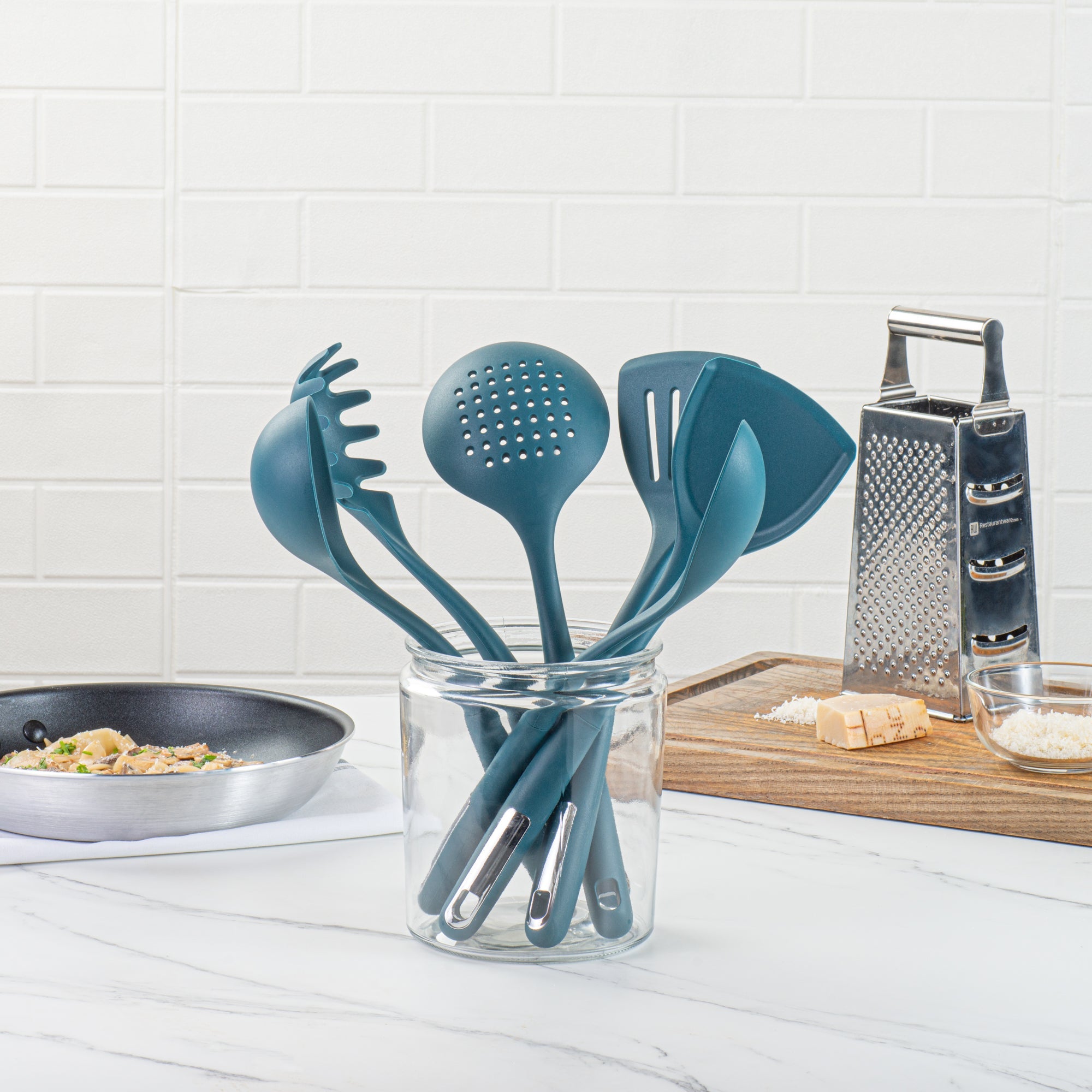 Met Lux Teal Silicone Cooking Utensil Set - 6-Piece - 10 count box