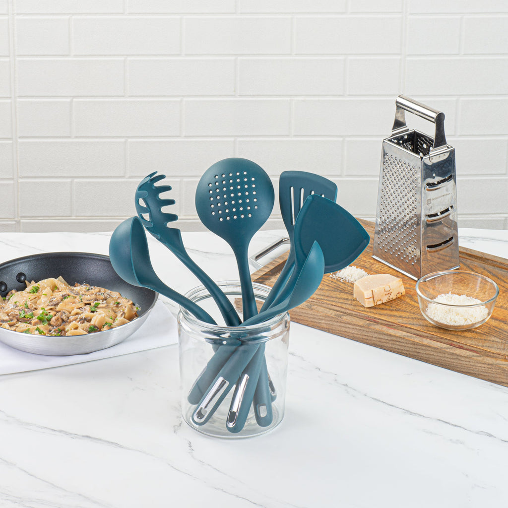 Met Lux Teal Silicone Cooking Utensil Set - 6-Piece - 10 count box