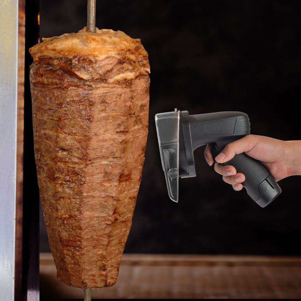 Hi Tek Cordless Kebab Slicer / Gyro Cutter - 80W, 110V/240V - 1 count box