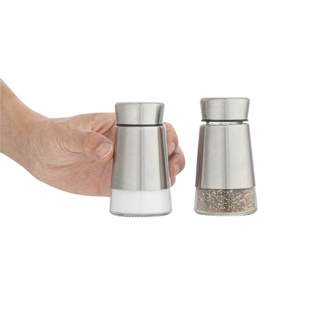 Met Lux 2 oz Stainless Steel Salt and Pepper Shaker Set - 1 count box