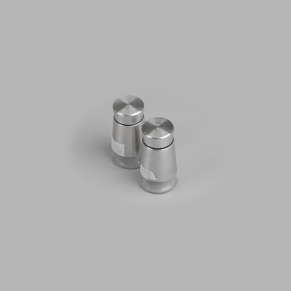 Met Lux 2 oz Stainless Steel Salt and Pepper Shaker Set - 1 count box
