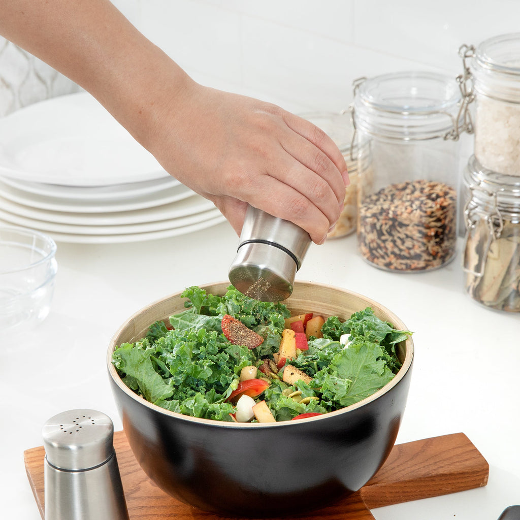 Met Lux 2 oz Stainless Steel Salt and Pepper Shaker Set - 1 count box