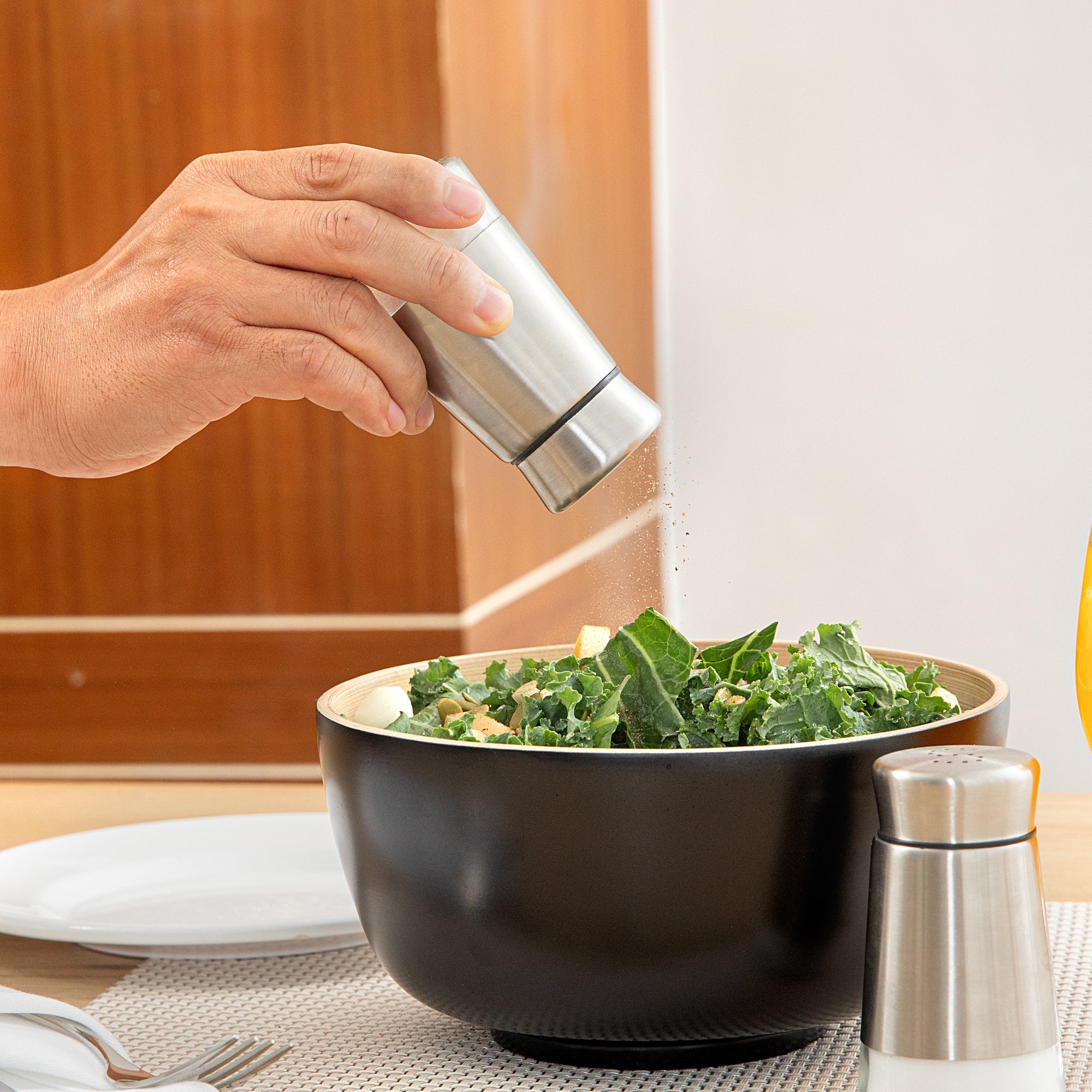 Met Lux 2 oz Stainless Steel Salt and Pepper Shaker Set - 1 count box
