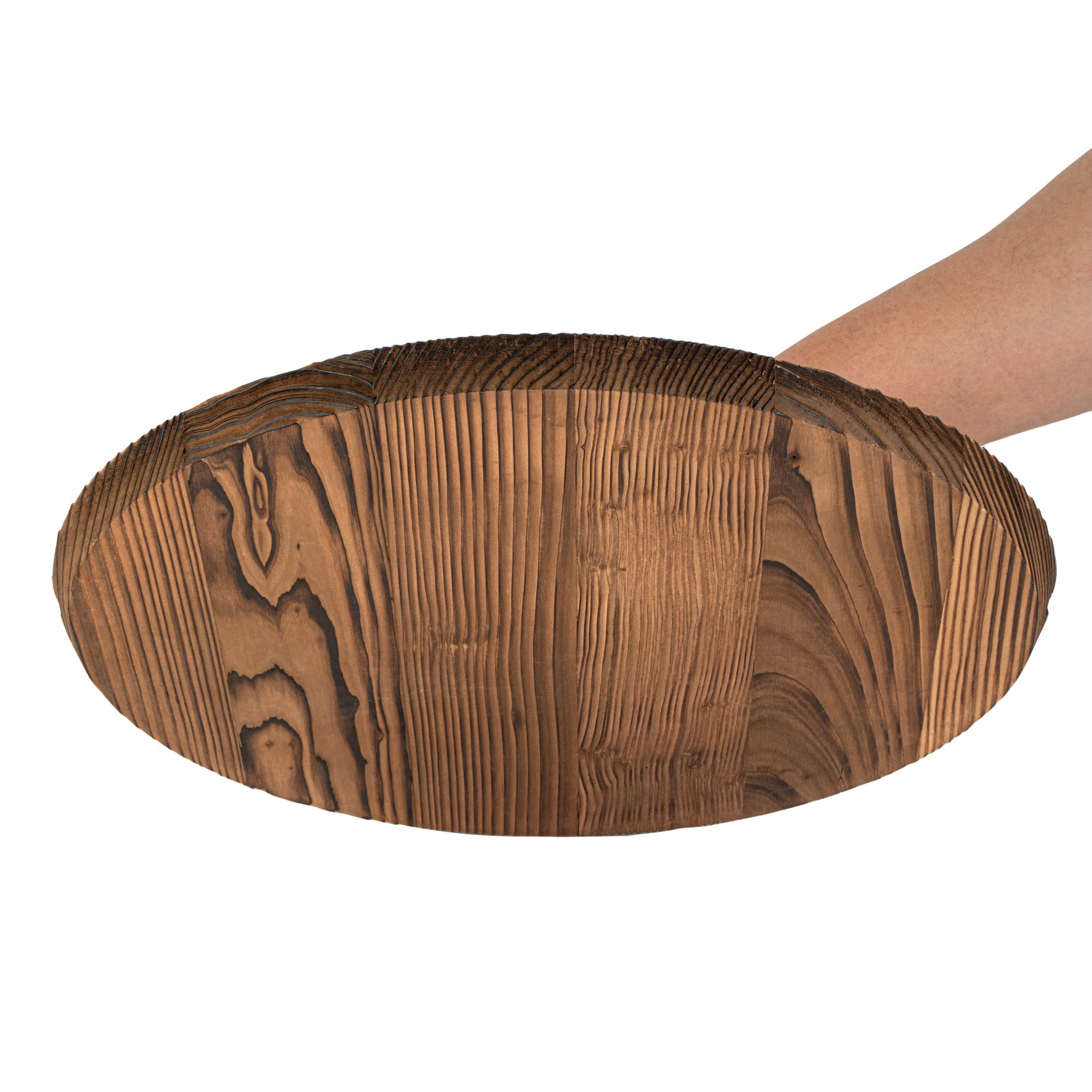 Motomori 12" Handmade Lightweight Wood Wok Lid - 10 count box