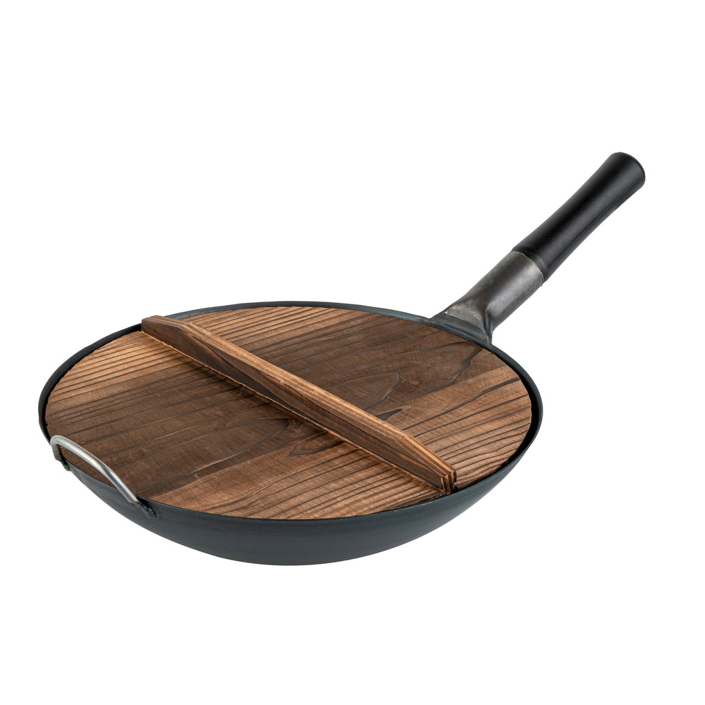 Motomori 14" Handmade Lightweight Wood Wok Lid - 1 count box