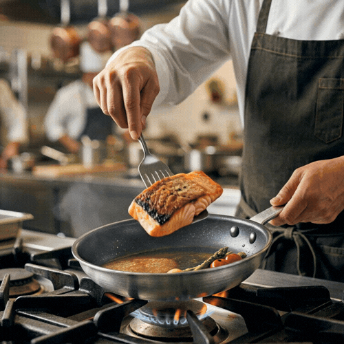 Met Lux Aluminum 7" Fry Pan - Non-Stick - 6 count box