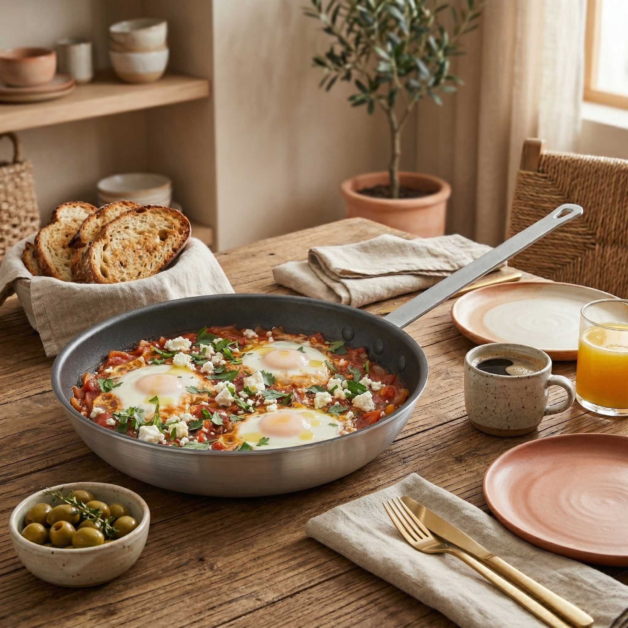 Met Lux Aluminum 12" Fry Pan - Non-Stick - 1 count box
