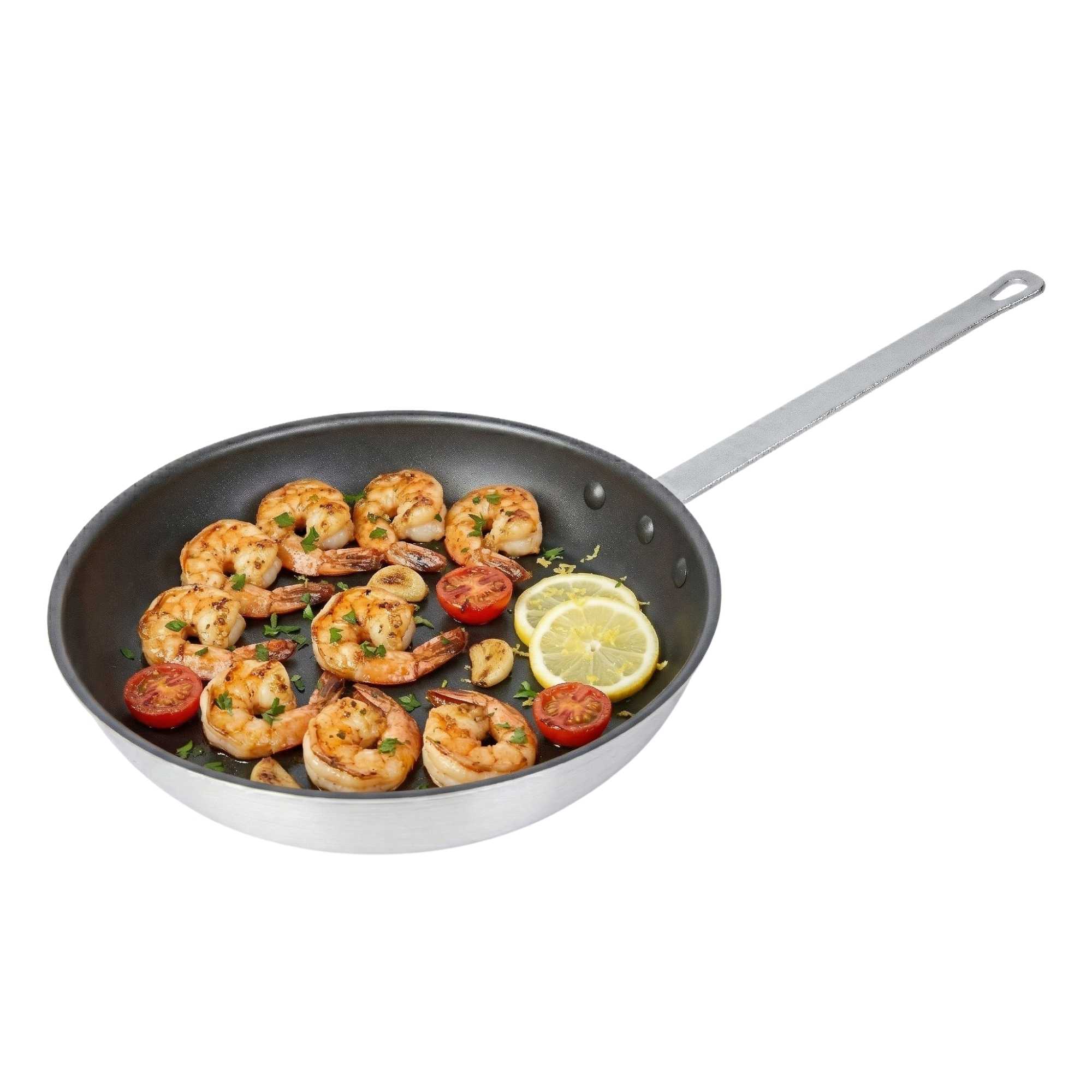 Met Lux Aluminum 12" Fry Pan - Non-Stick - 6 count box