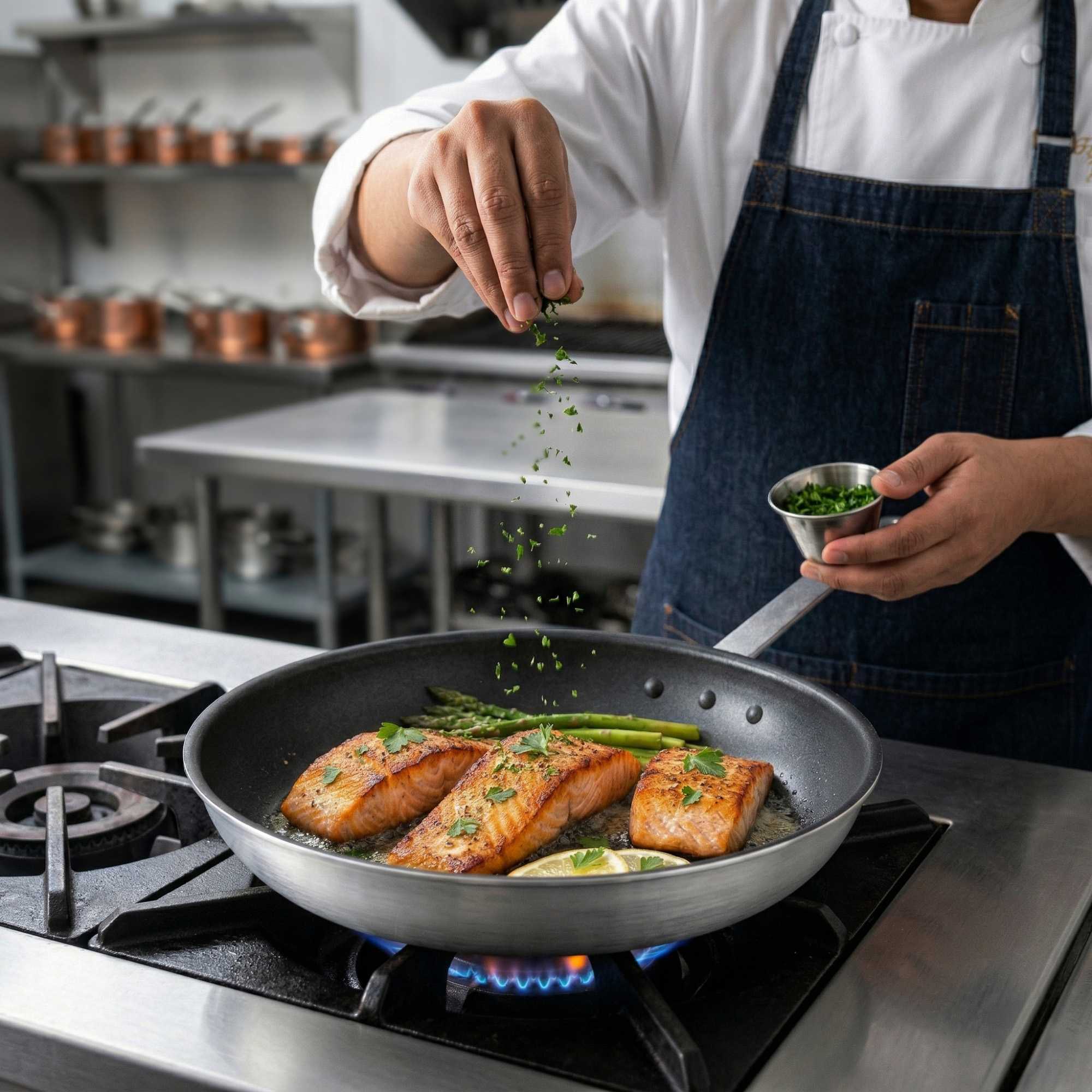 Met Lux Aluminum 14" Fry Pan - Non-Stick - 6 count box