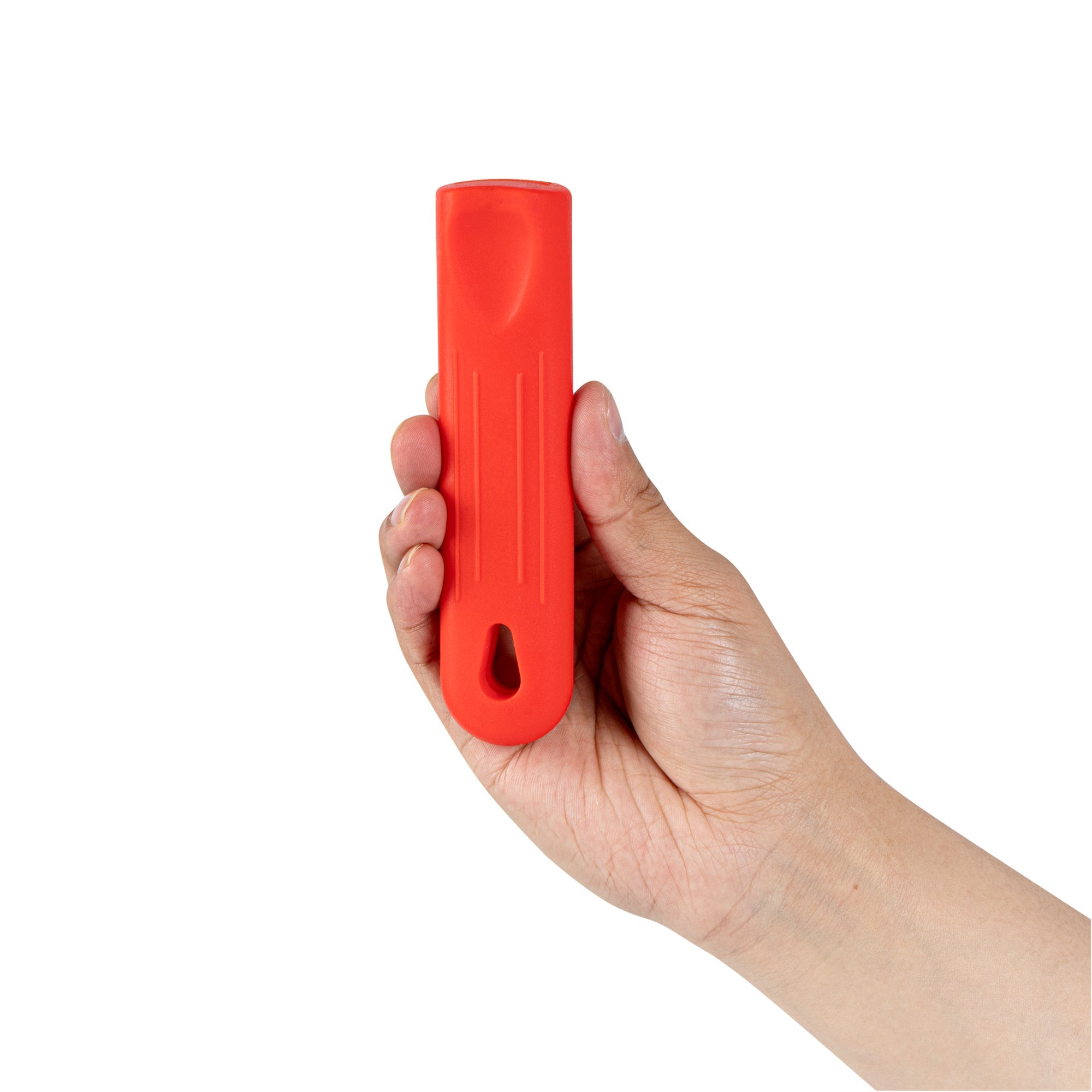 Met Lux Red Silicone Removable Pan Handle Sleeve - For 10" and 12" Aluminum Pans - 5 1/4" - 1 count box