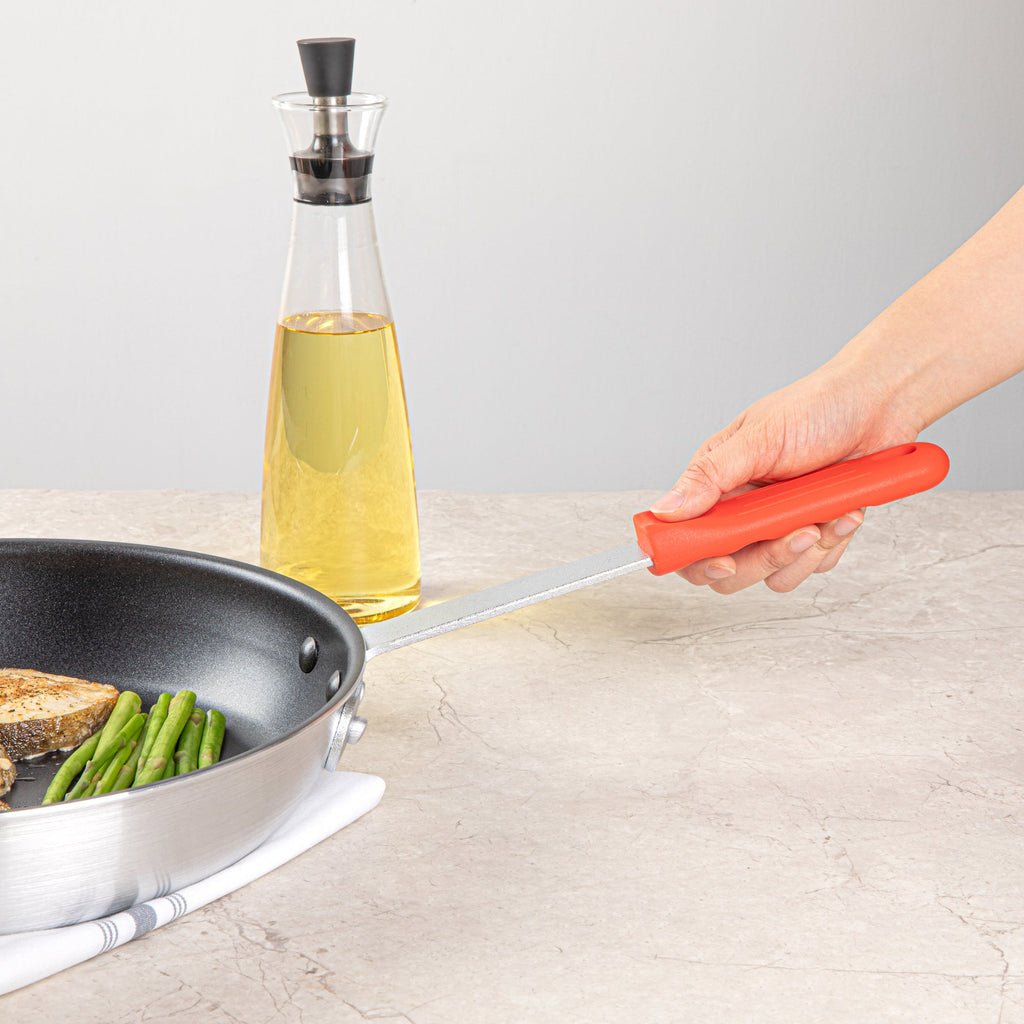 Met Lux Red Silicone Removable Pan Handle Sleeve - For 10" and 12" Aluminum Pans - 5 1/4" - 1 count box