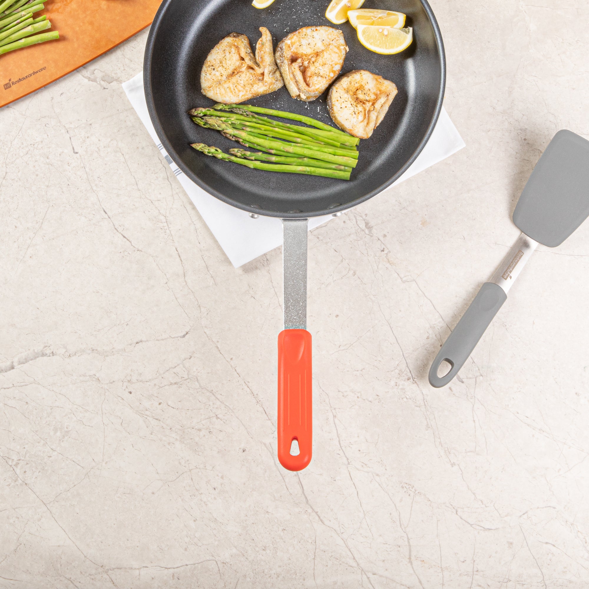 Met Lux Red Silicone Removable Pan Handle Sleeve - For 10" and 12" Aluminum Pans - 5 1/4" - 1 count box