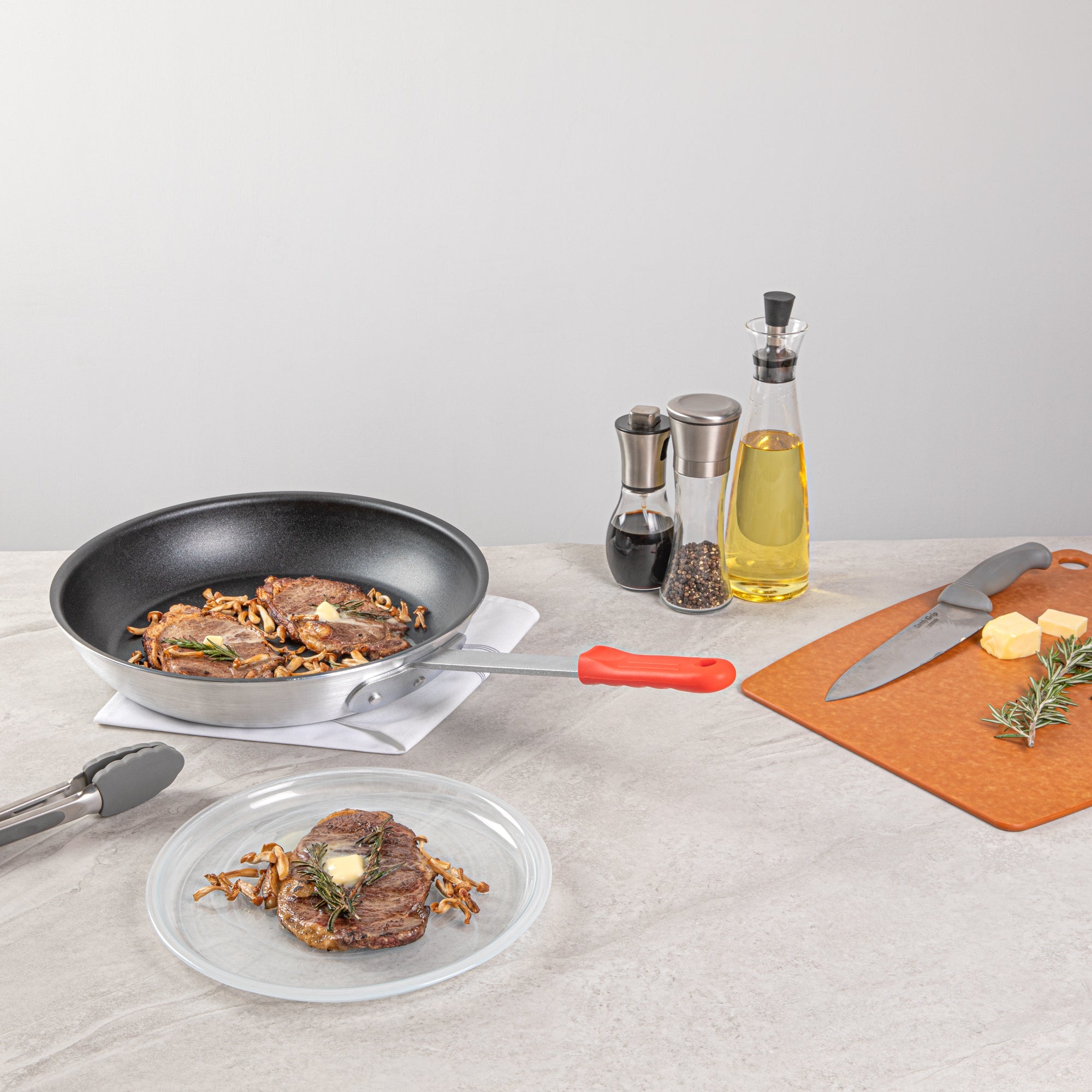 Met Lux Red Silicone Removable Pan Handle Sleeve - For 14" Aluminum Pans - 6 1/4" - 1 count box