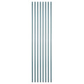 Chef 101 74" NSF Green Epoxy Stationary Shelving Post - with Leveling Foot, Corrosion-Resistant - 4 count box