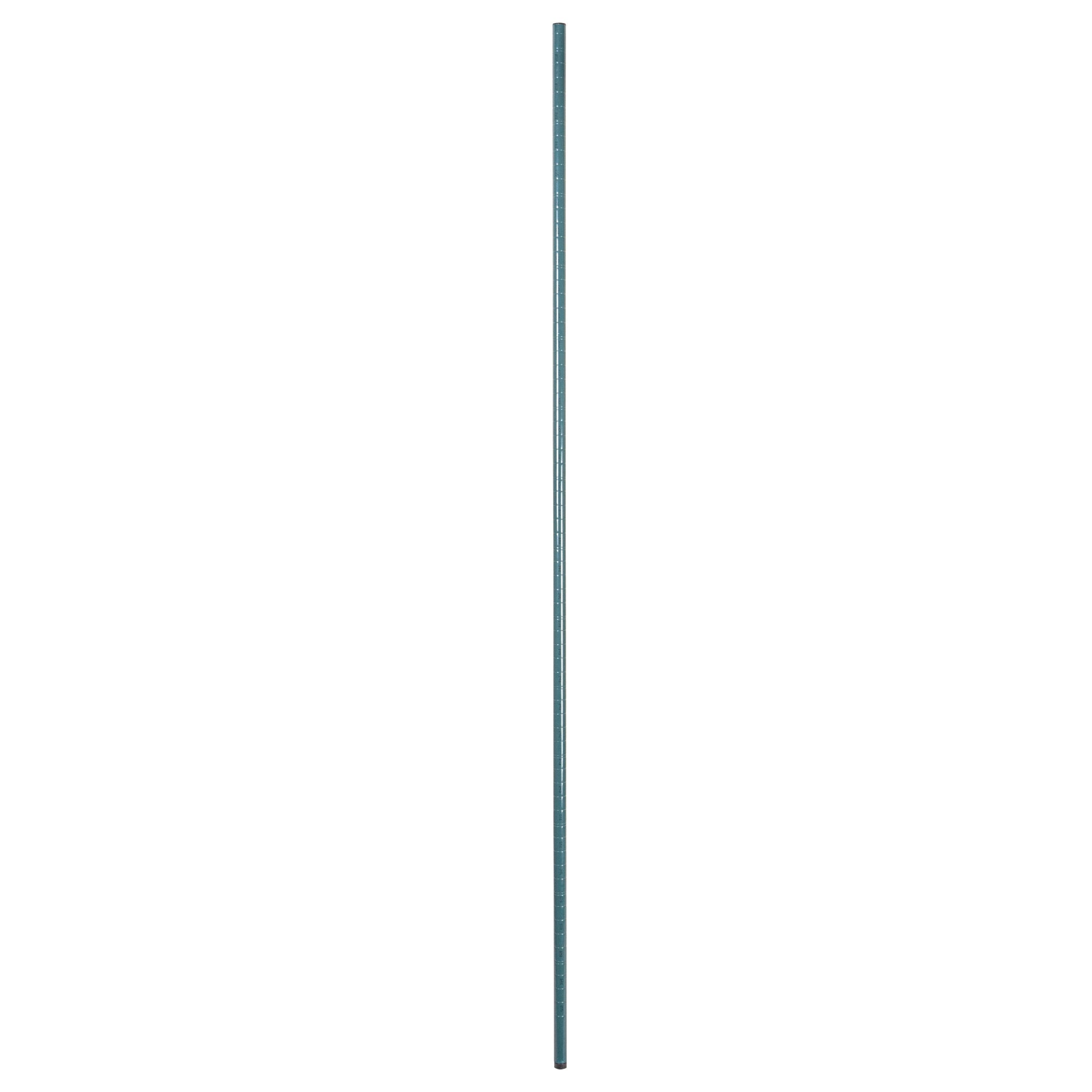 Chef 101 74" NSF Green Epoxy Stationary Shelving Post - with Leveling Foot, Corrosion-Resistant - 4 count box