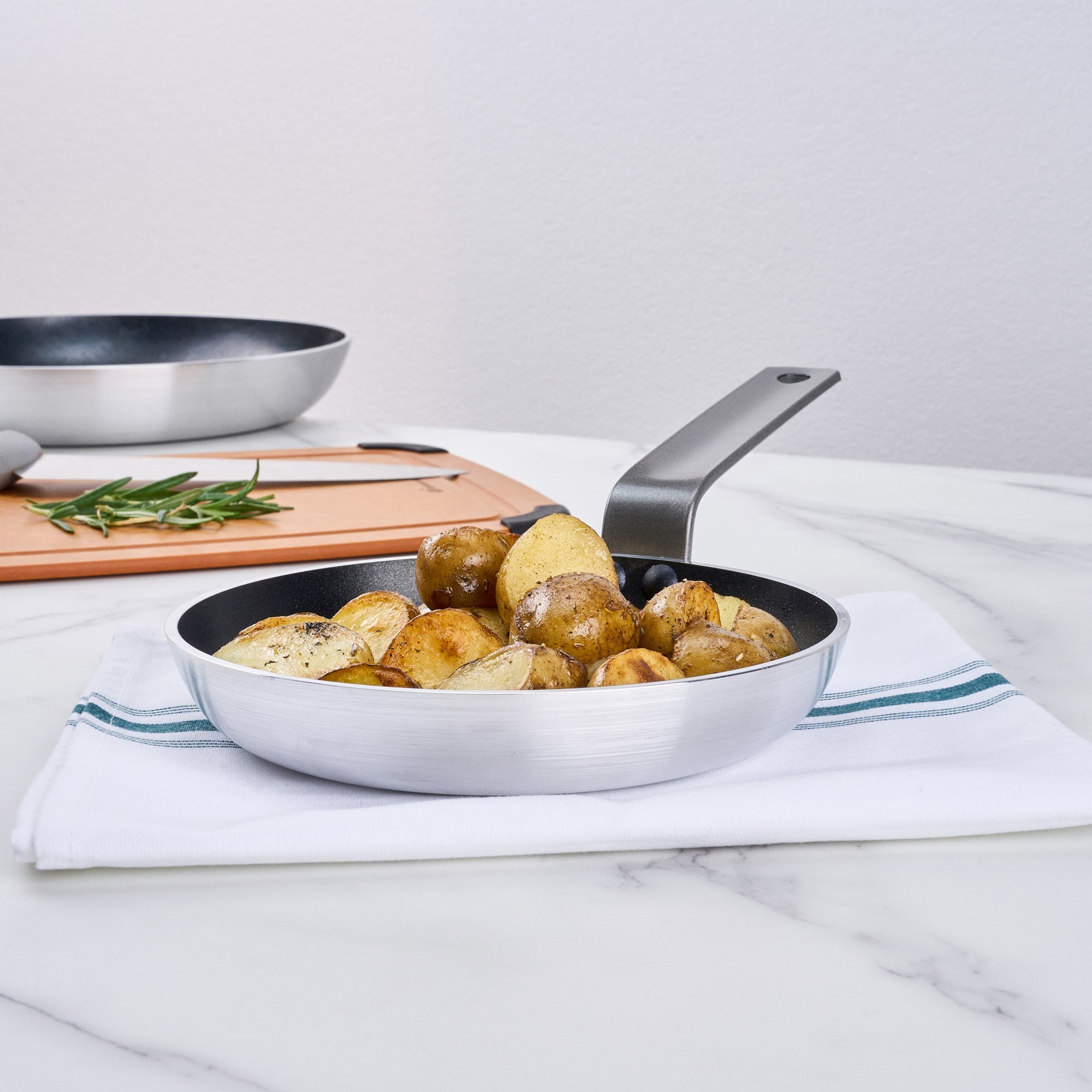 Met Lux Aluminum 8" Fry Pan - Non-Stick, Induction Ready, Heavy Duty - 1 count box