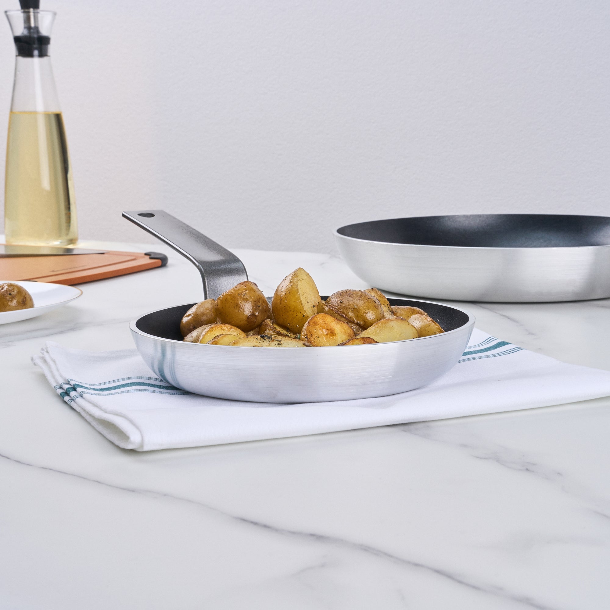 Met Lux Aluminum 8" Fry Pan - Non-Stick, Induction Ready, Heavy Duty - 1 count box