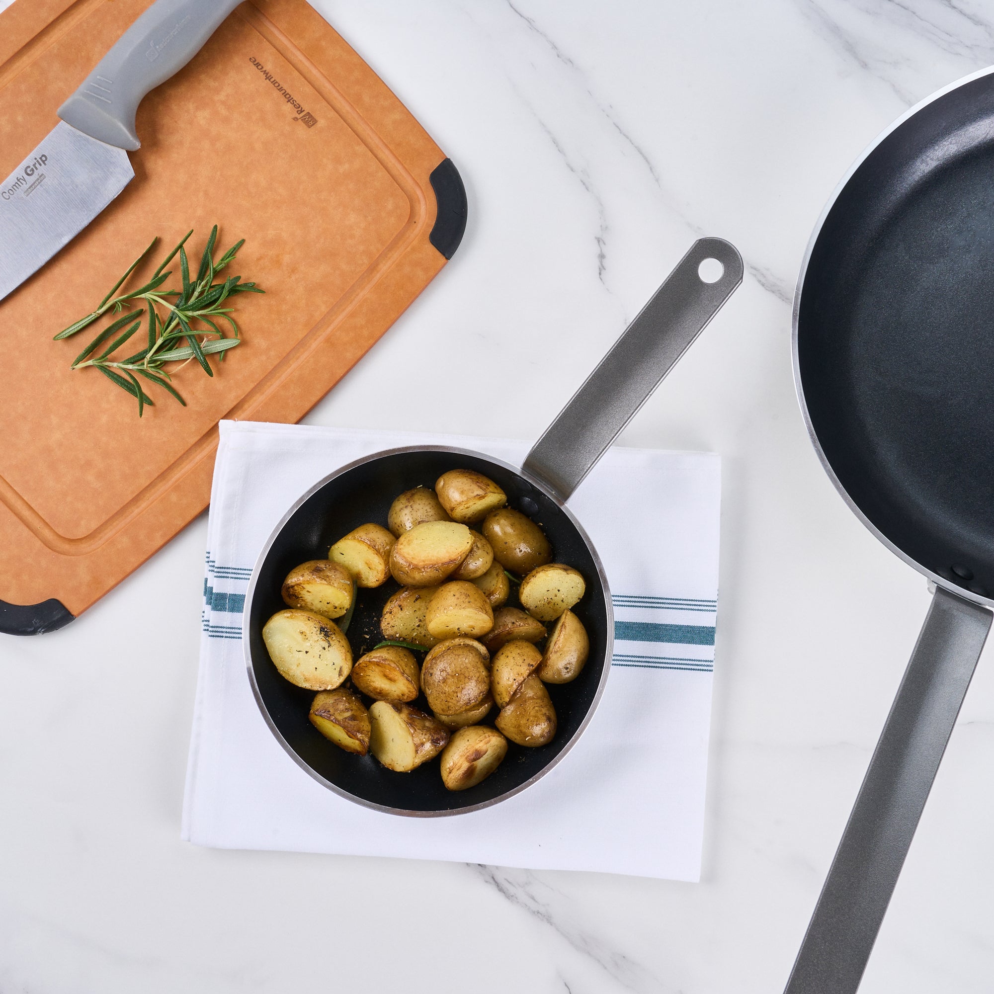 Met Lux Aluminum 8" Fry Pan - Non-Stick, Induction Ready, Heavy Duty - 1 count box
