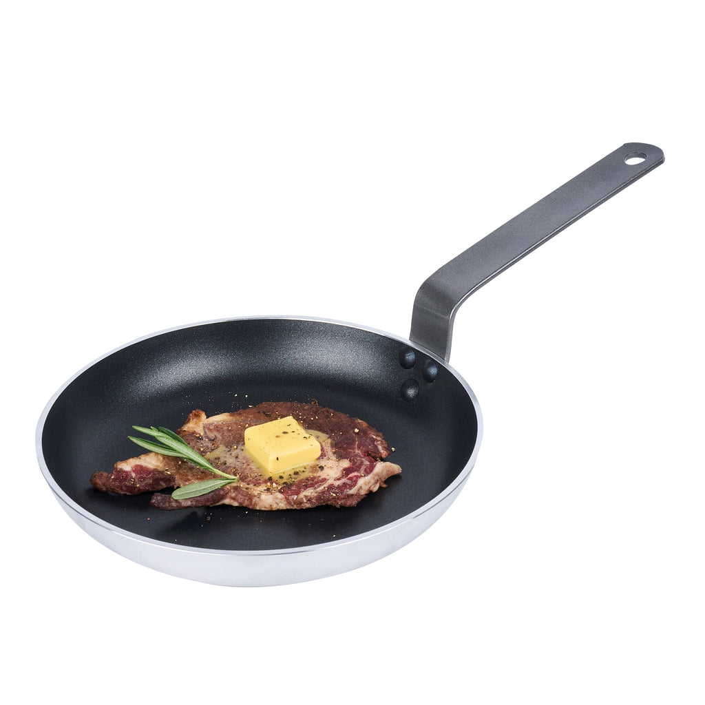 Met Lux Aluminum 9" Fry Pan - Non-Stick, Induction Ready, Heavy Duty - 1 count box