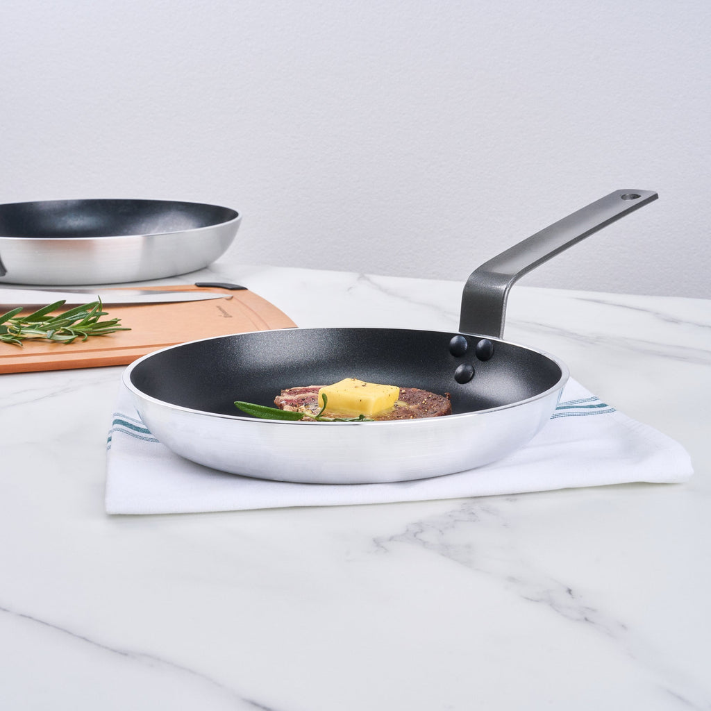 Met Lux Aluminum 9" Fry Pan - Non-Stick, Induction Ready, Heavy Duty - 1 count box