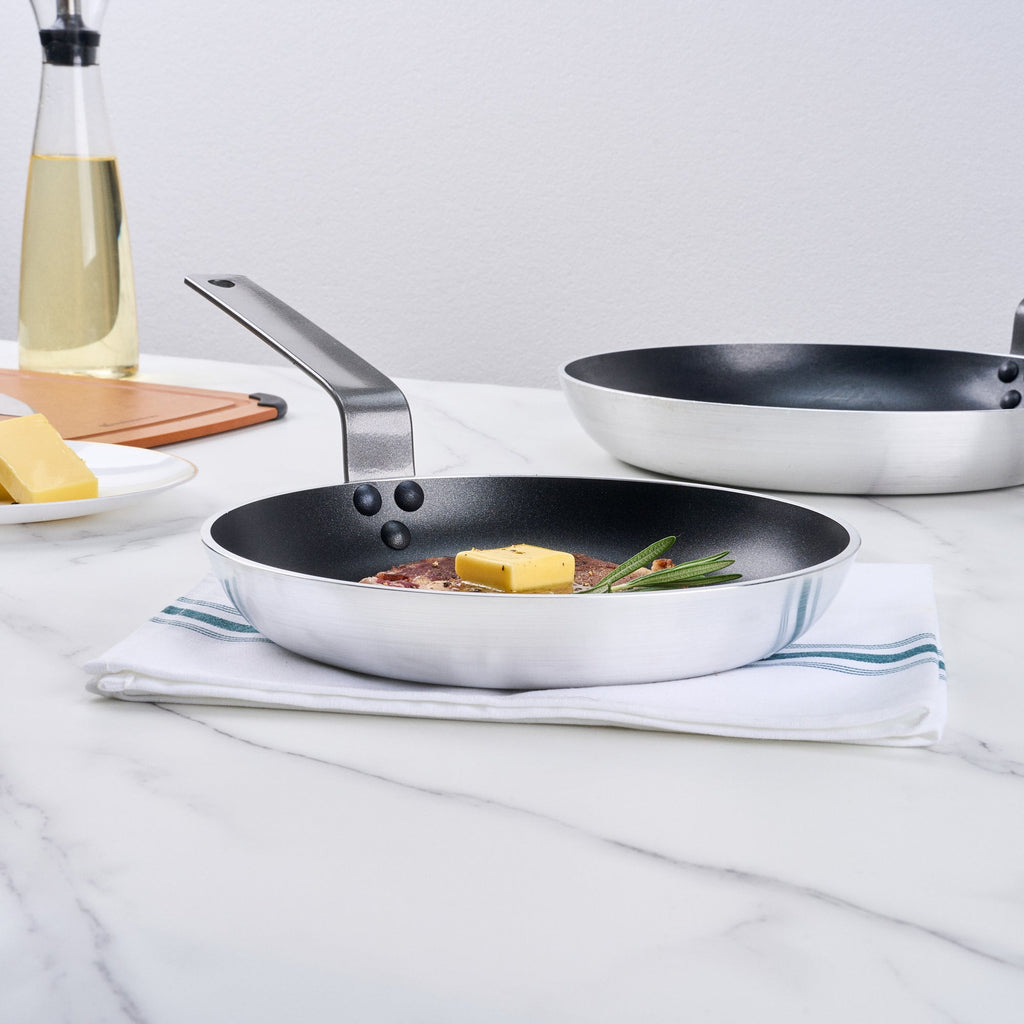 Met Lux Aluminum 9" Fry Pan - Non-Stick, Induction Ready, Heavy Duty - 1 count box