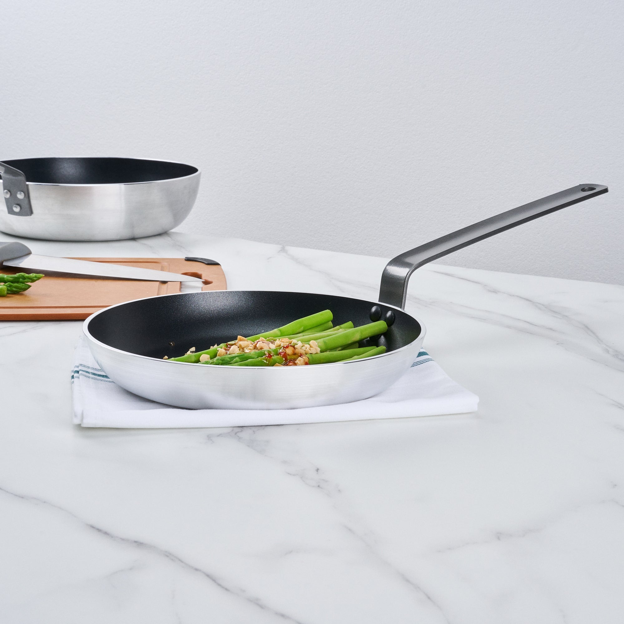 Met Lux Aluminum 10" Fry Pan - Non-Stick, Induction Ready, Heavy Duty - 1 count box