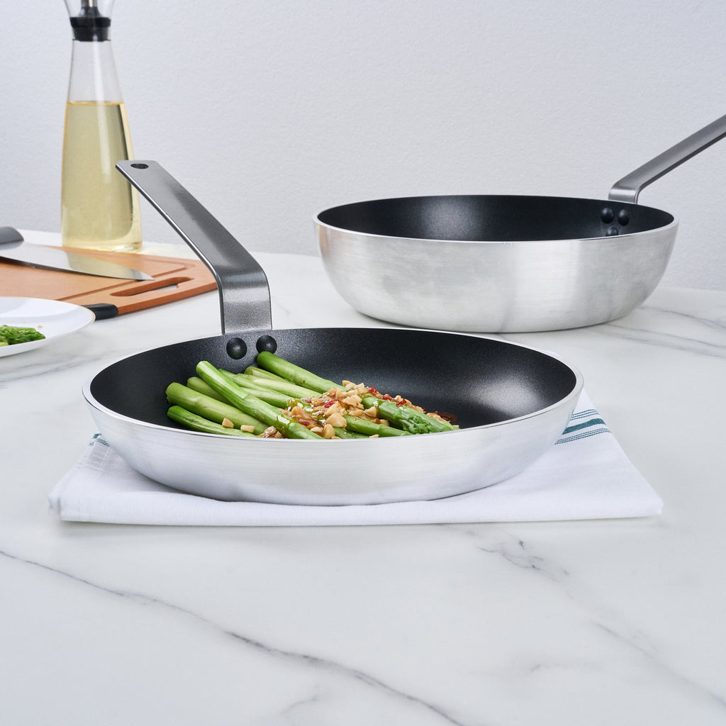 Met Lux Aluminum 10" Fry Pan - Non-Stick, Induction Ready, Heavy Duty - 1 count box