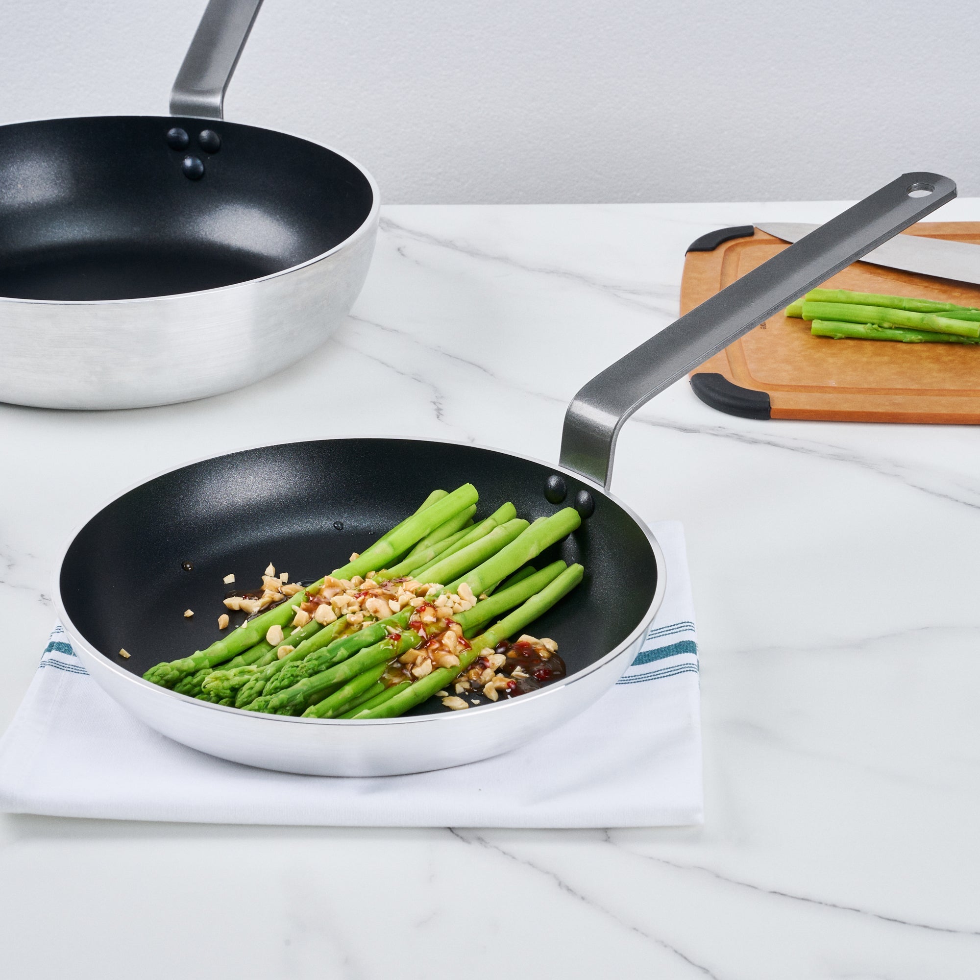 Met Lux Aluminum 10" Fry Pan - Non-Stick, Induction Ready, Heavy Duty - 6 count box