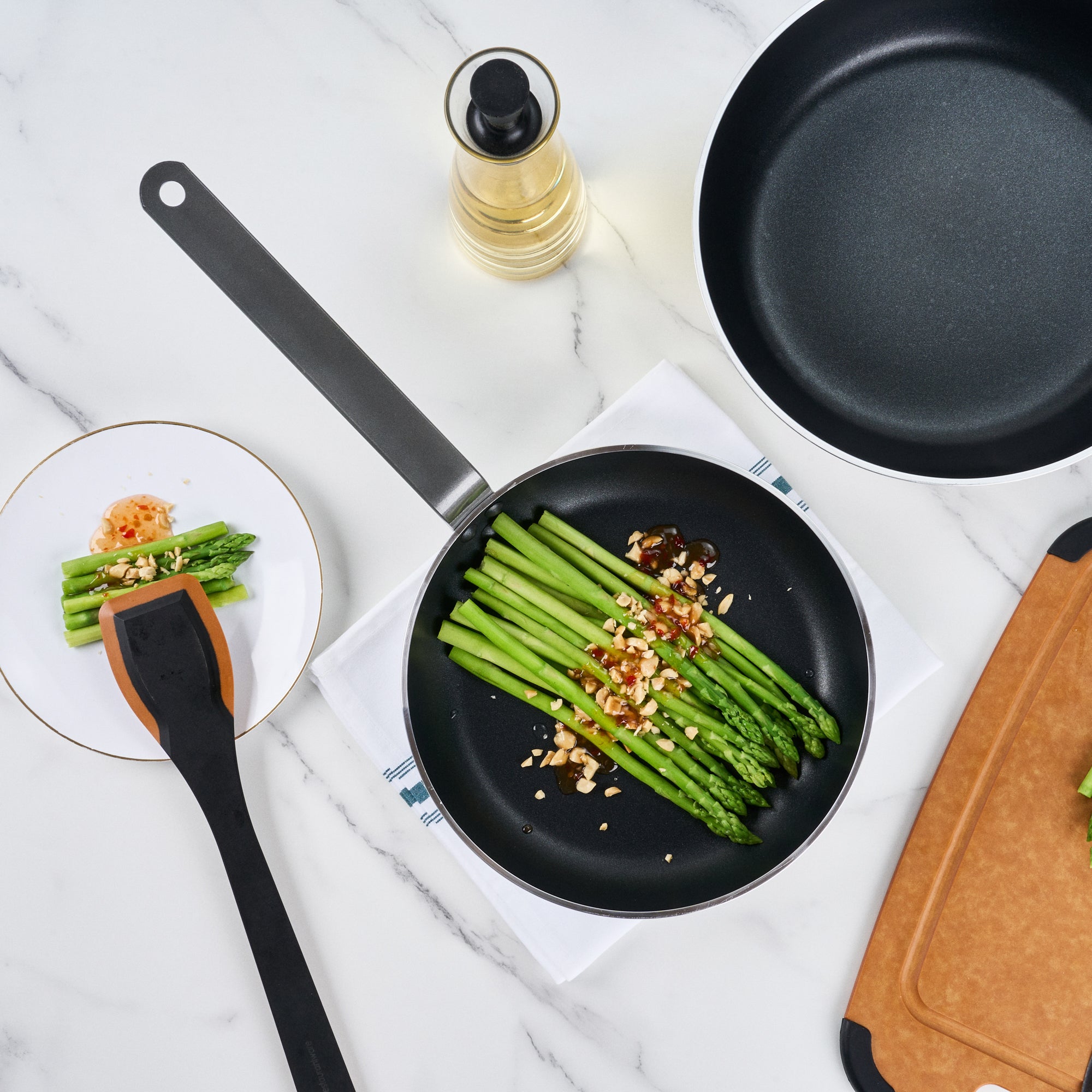 Met Lux Aluminum 10" Fry Pan - Non-Stick, Induction Ready, Heavy Duty - 6 count box