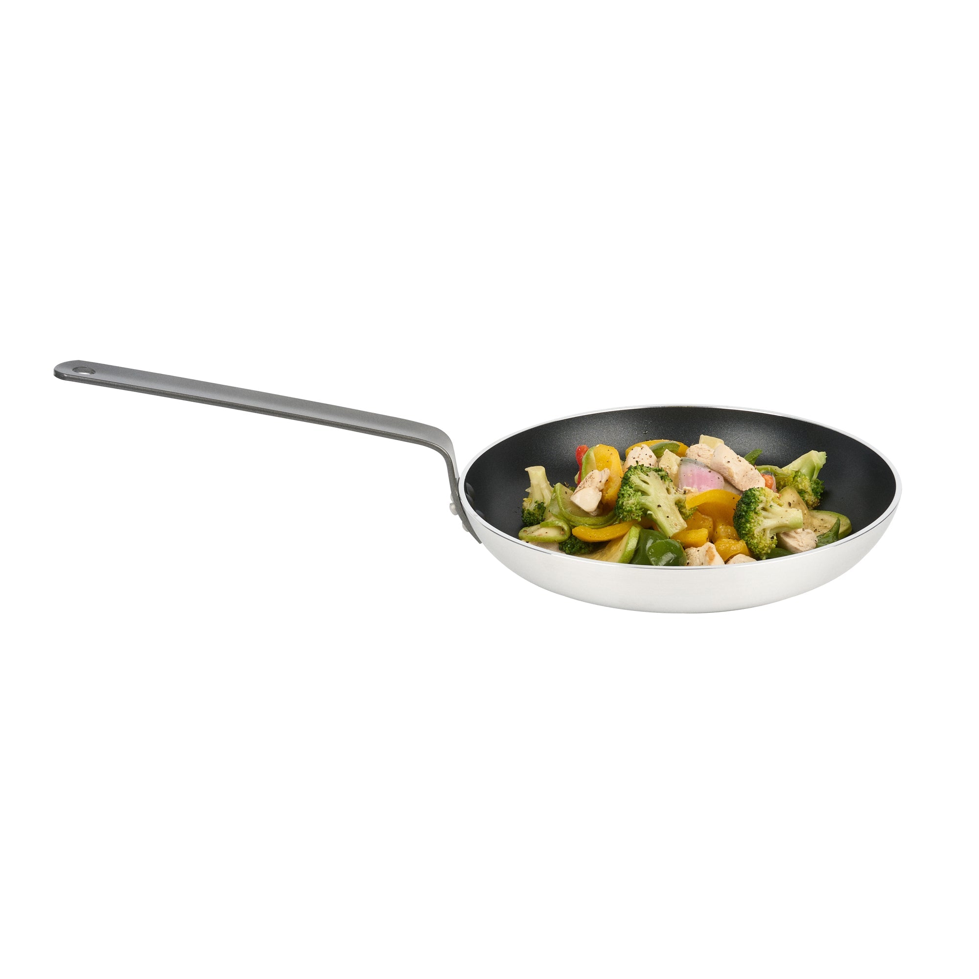 Met Lux Aluminum 11" Fry Pan - Non-Stick, Induction Ready, Heavy Duty - 6 count box