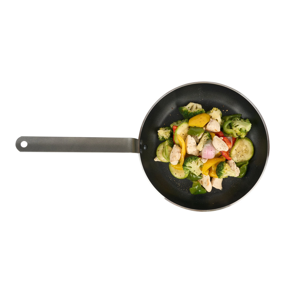 Met Lux Aluminum 11" Fry Pan - Non-Stick, Induction Ready, Heavy Duty - 6 count box