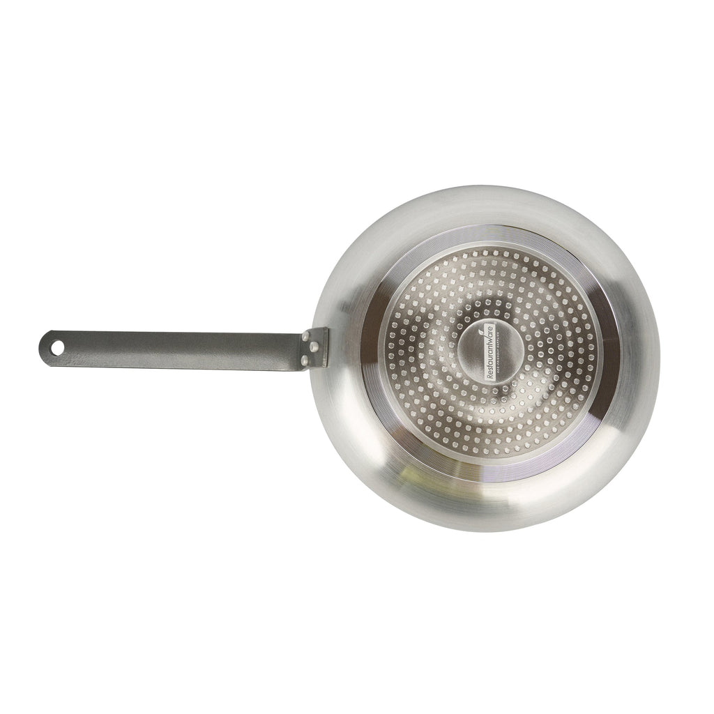 Met Lux Aluminum 11" Fry Pan - Non-Stick, Induction Ready, Heavy Duty - 6 count box
