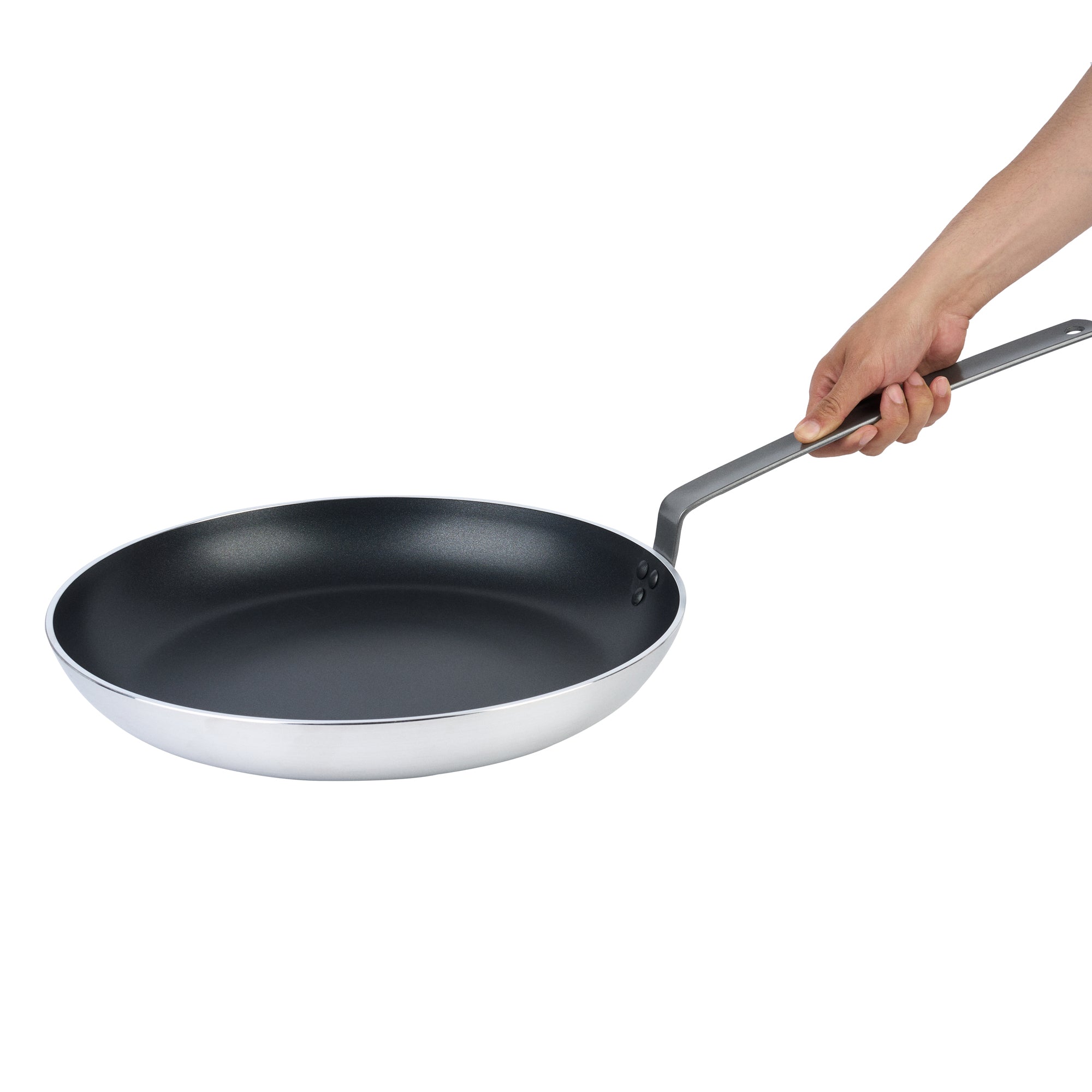 Met Lux Aluminum 13" Fry Pan - Non-Stick, Induction Ready, Heavy Duty - 1 count box