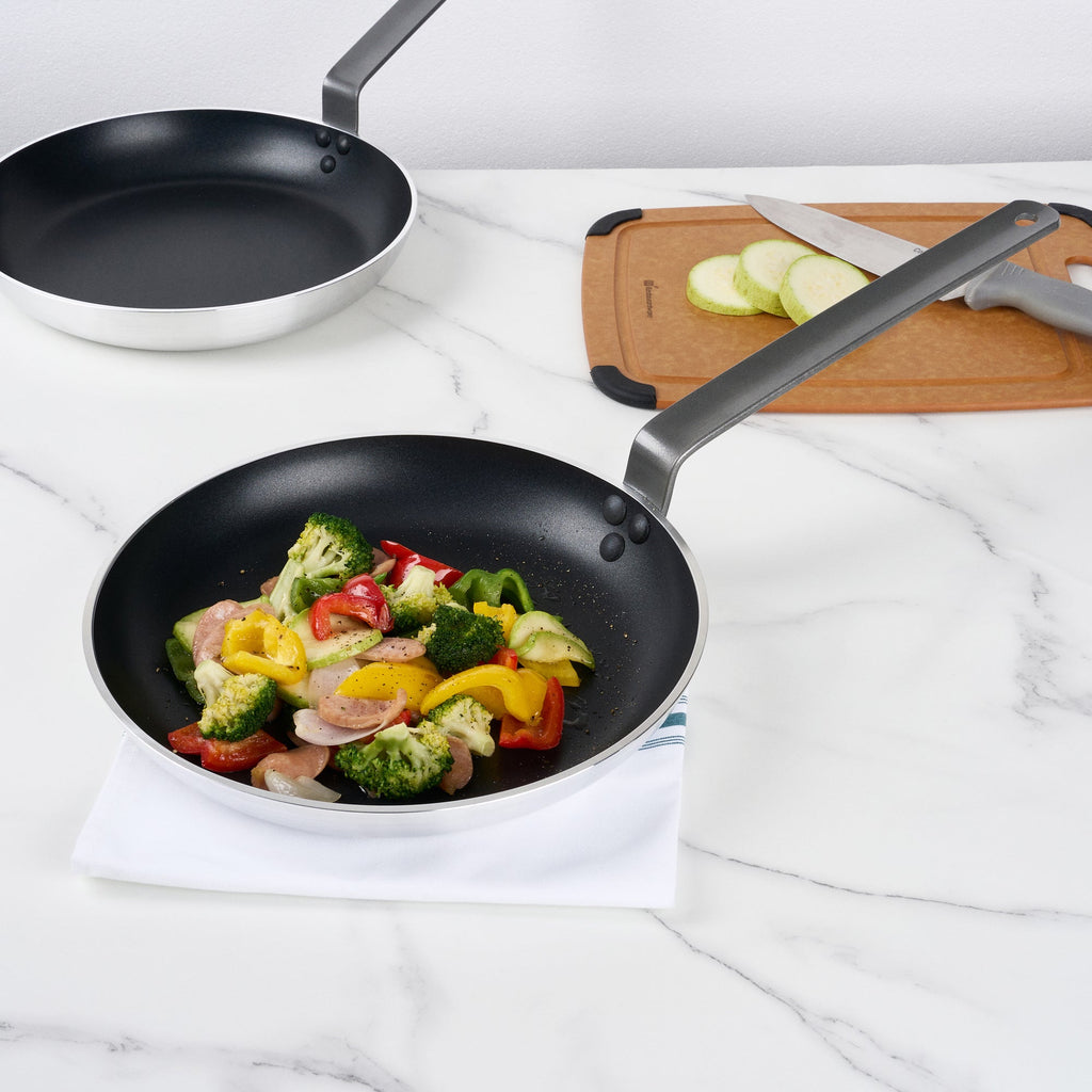 Met Lux Aluminum 13" Fry Pan - Non-Stick, Induction Ready, Heavy Duty - 1 count box