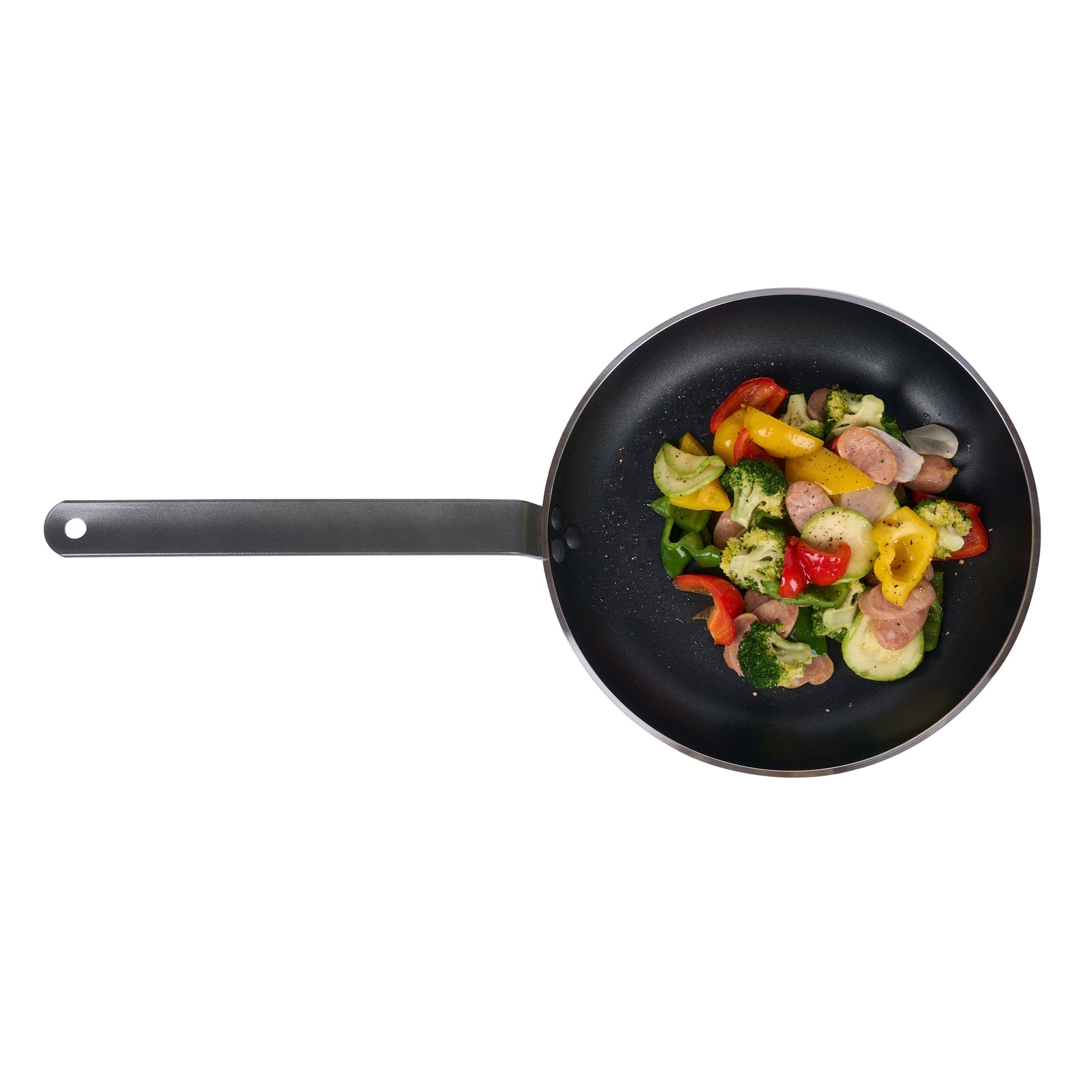 Met Lux Aluminum 13" Fry Pan - Non-Stick, Induction Ready, Heavy Duty - 6 count box