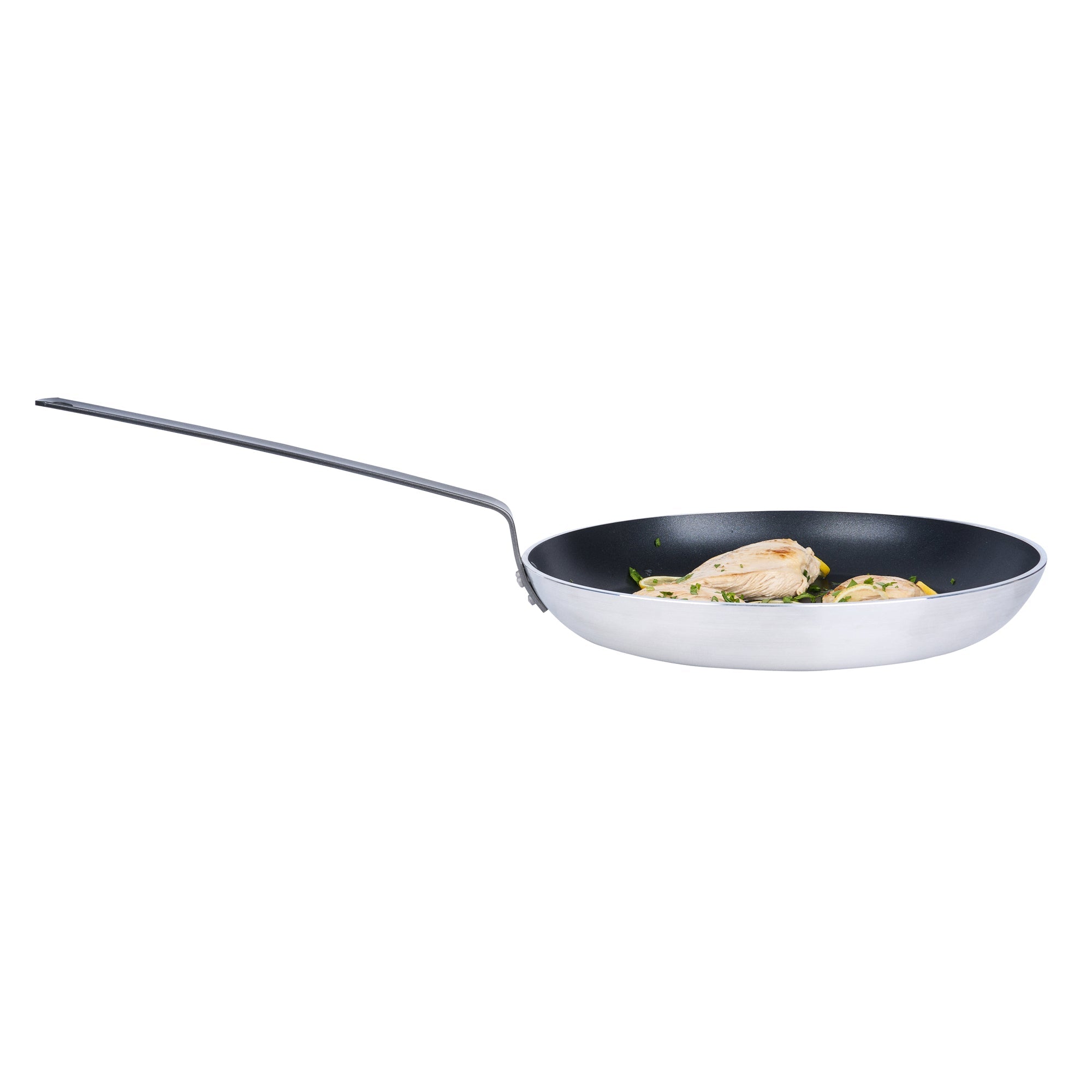 Met Lux Aluminum 14" Fry Pan - Non-Stick, Induction Ready, Heavy Duty - 1 count box