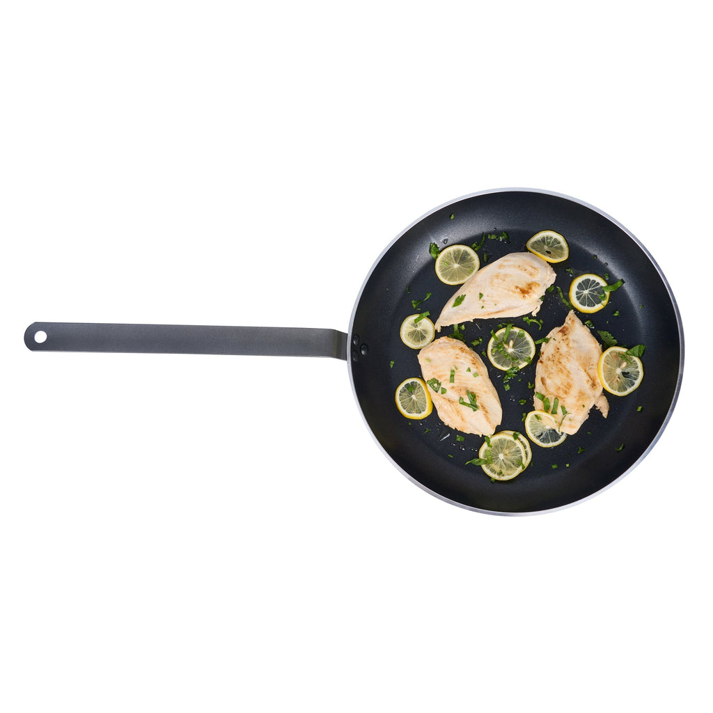 Met Lux Aluminum 14" Fry Pan - Non-Stick, Induction Ready, Heavy Duty - 1 count box