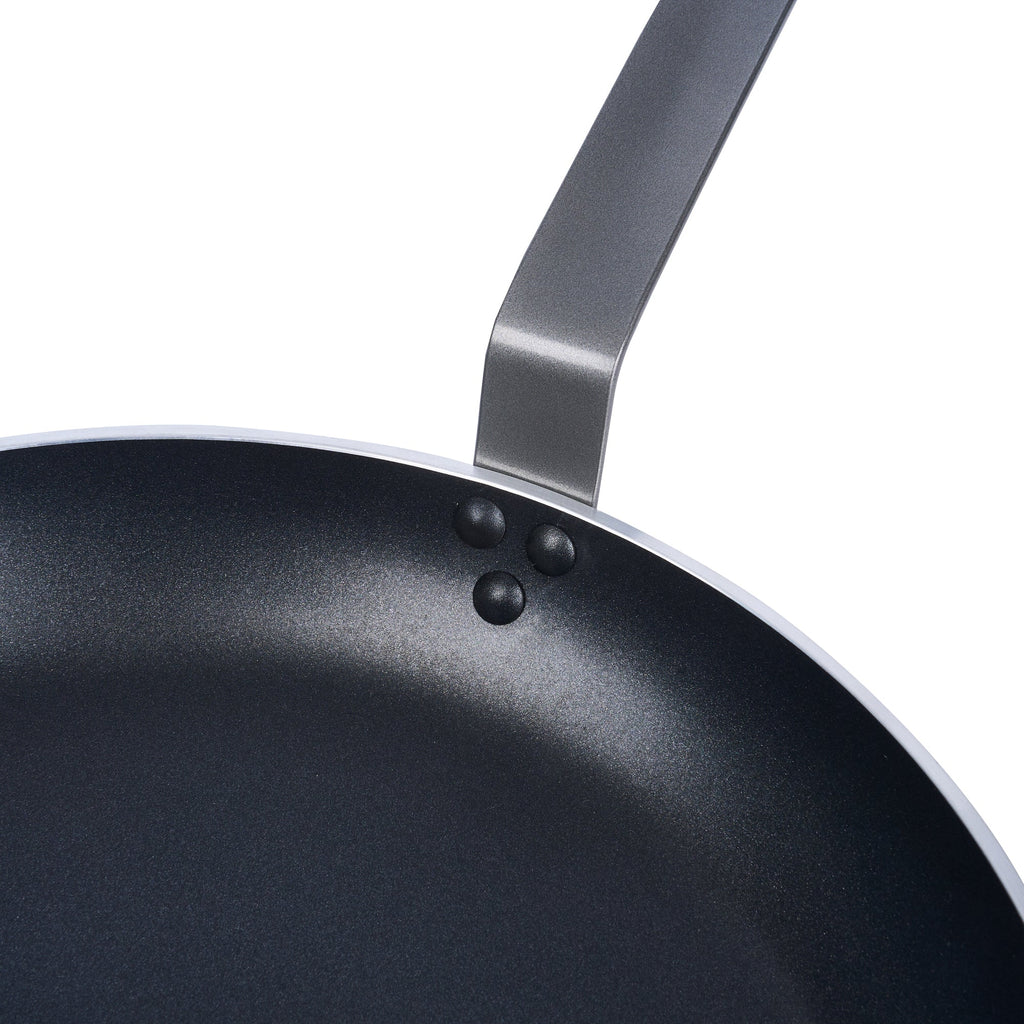 Met Lux Aluminum 14" Fry Pan - Non-Stick, Induction Ready, Heavy Duty - 1 count box