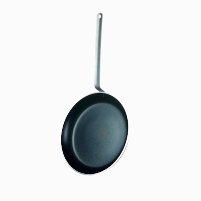 Met Lux Aluminum 14" Fry Pan - Non-Stick, Induction Ready, Heavy Duty - 6 count box