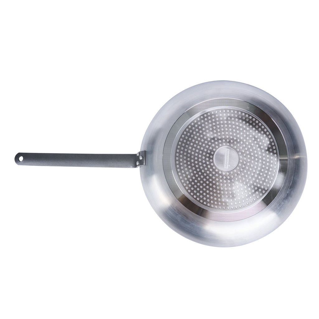Met Lux Aluminum 14" Fry Pan - Non-Stick, Induction Ready, Heavy Duty - 6 count box
