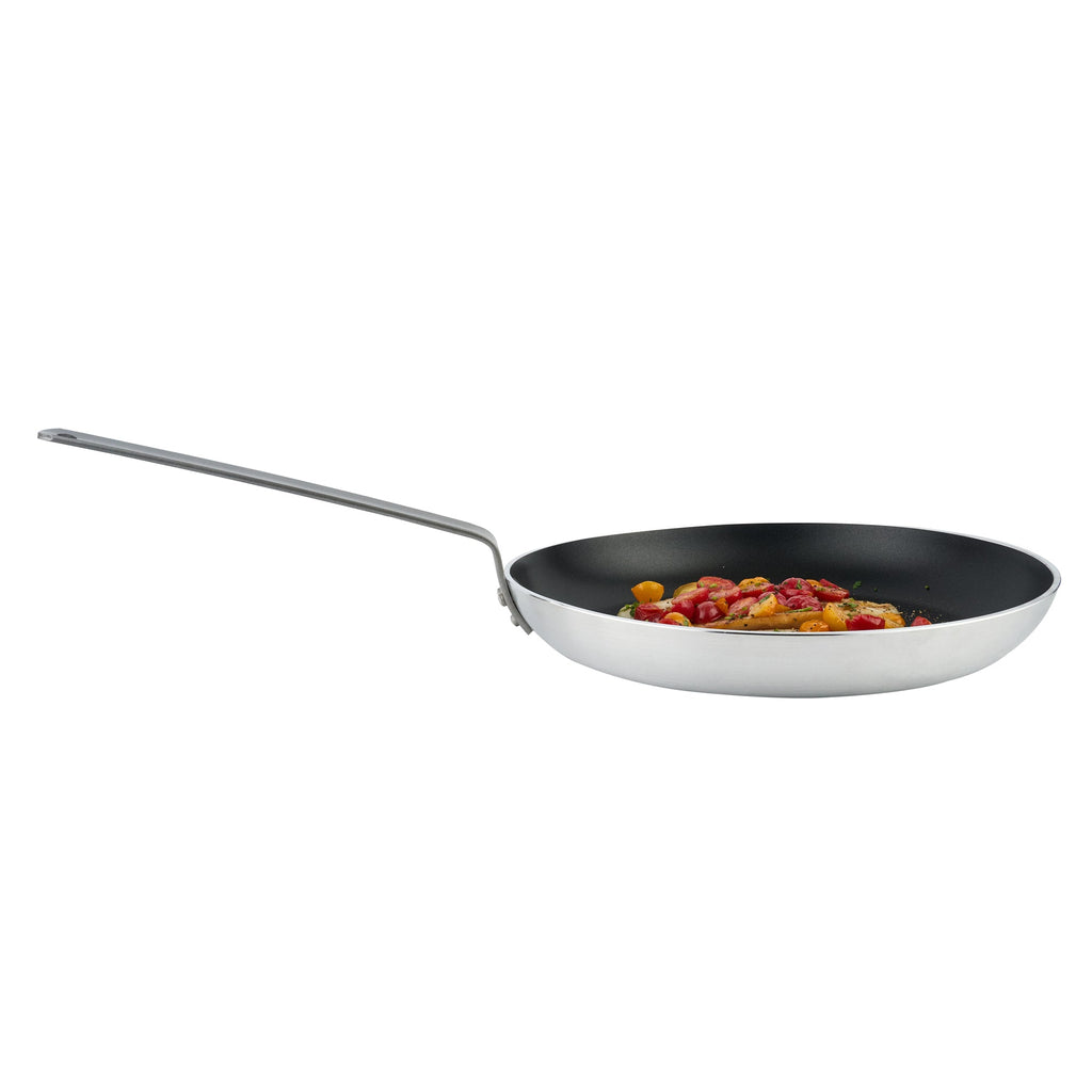 Met Lux Aluminum 16" Fry Pan - Non-Stick, Induction Ready, Heavy Duty - 6 count box