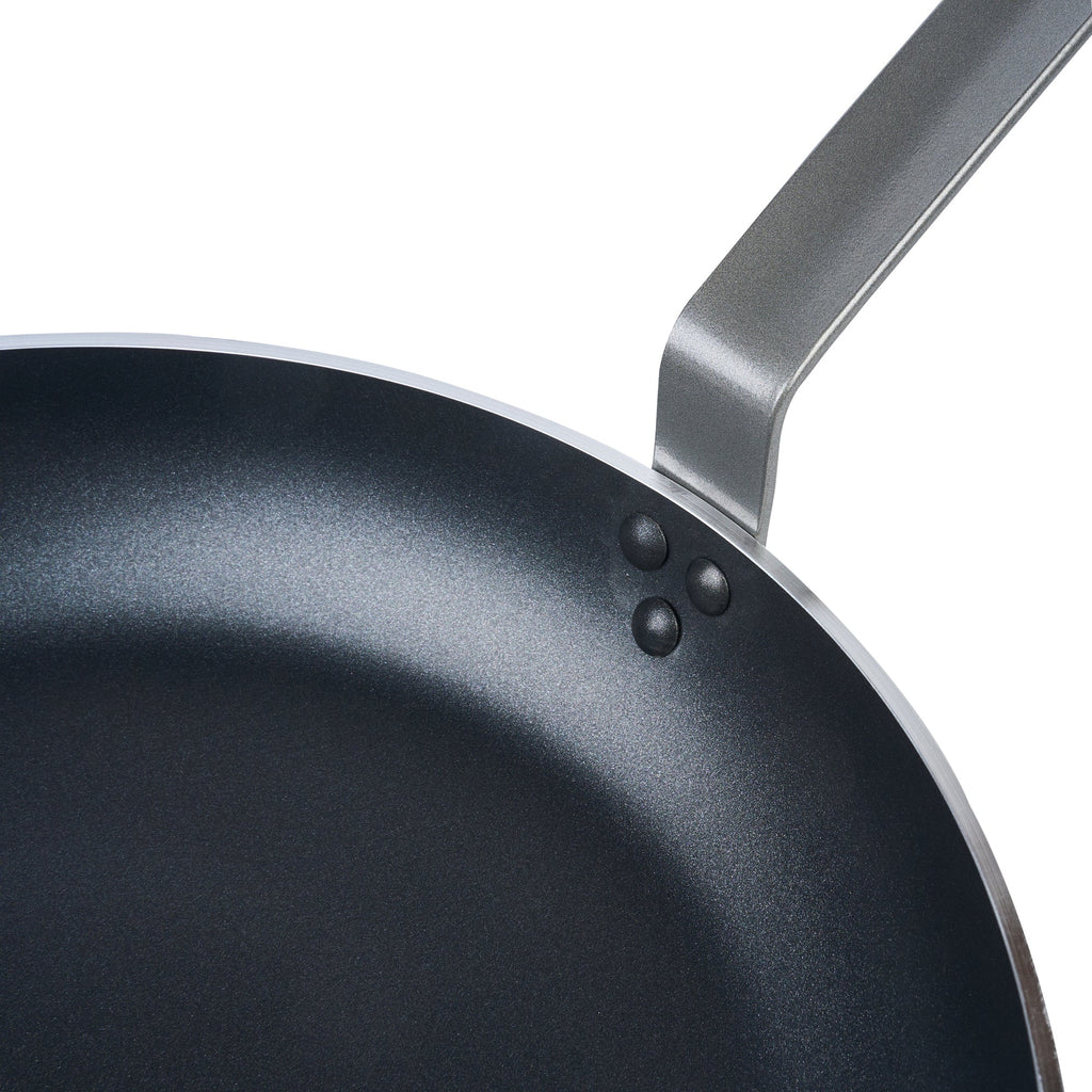 Met Lux Aluminum 16" Fry Pan - Non-Stick, Induction Ready, Heavy Duty - 6 count box