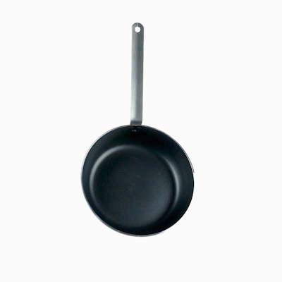 Met Lux Aluminum 11" Deep Fry Pan - Non-Stick, Induction Ready, Heavy Duty - 6 count box