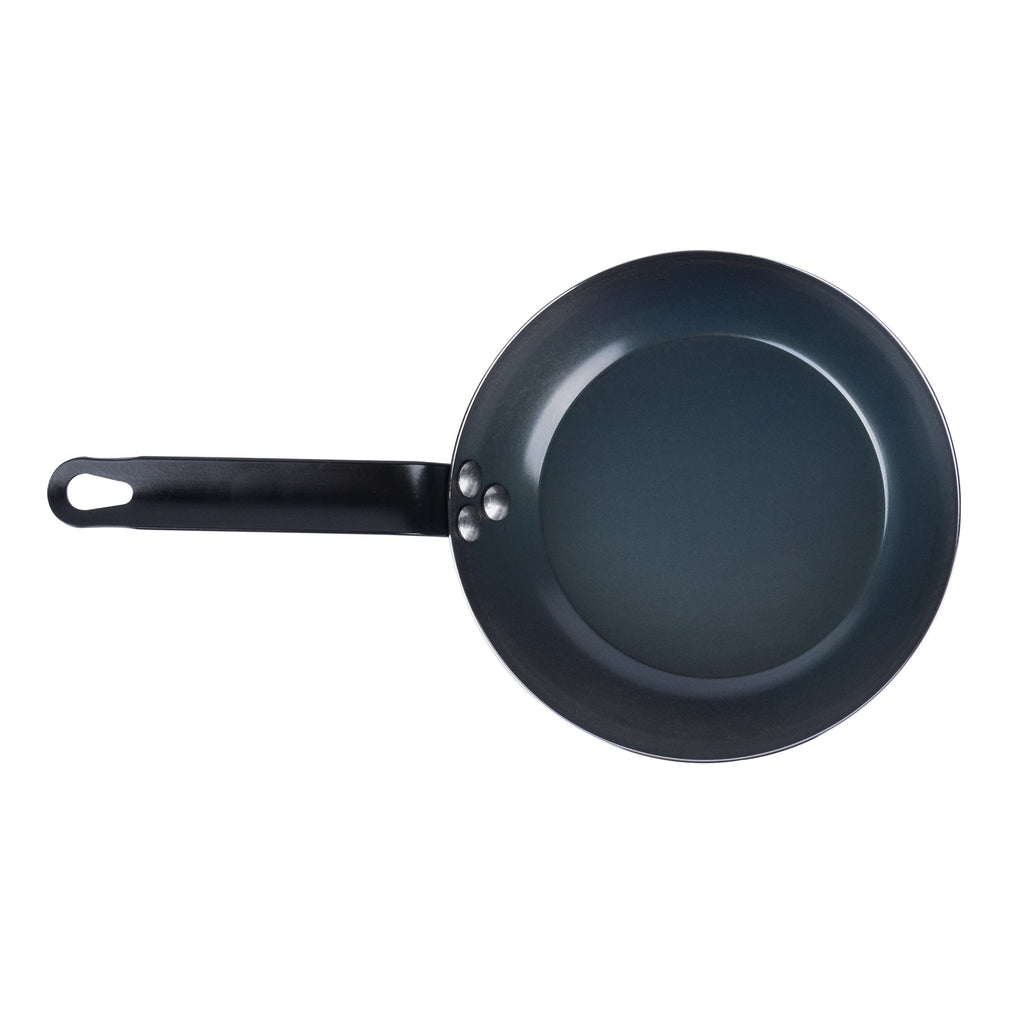 Met Lux Black Carbon Steel 8" Fry Pan - 6 count box