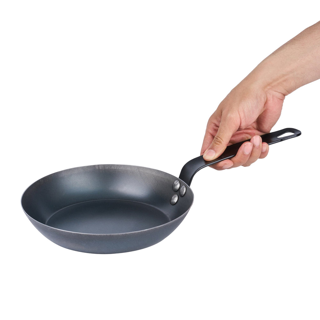 Met Lux Black Carbon Steel 9" Fry Pan - 1 count box