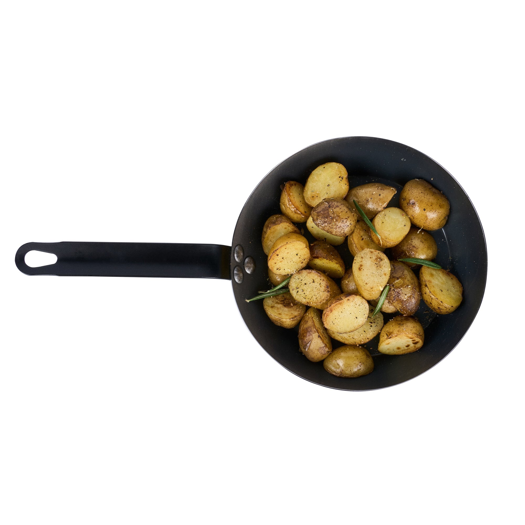 Met Lux Black Carbon Steel 9" Fry Pan - 1 count box