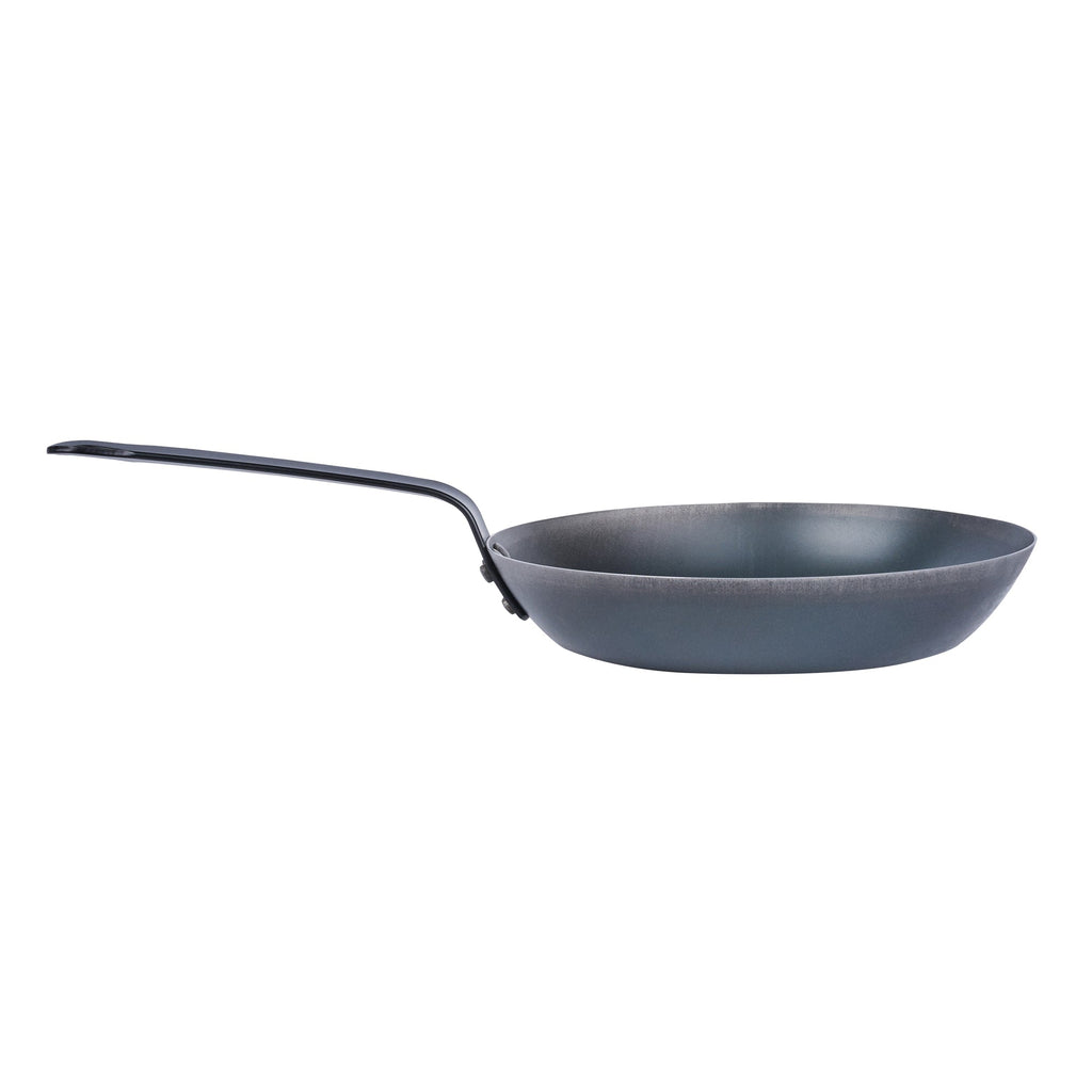 Met Lux Black Carbon Steel 9" Fry Pan - 6 count box